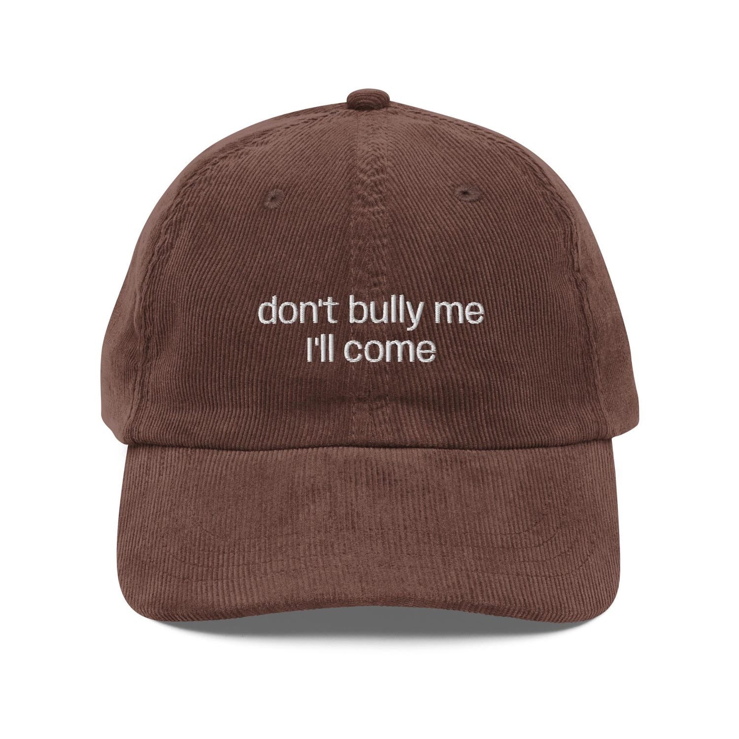 Custom Embroidered Don't Bully Me, I'll Come Hat
