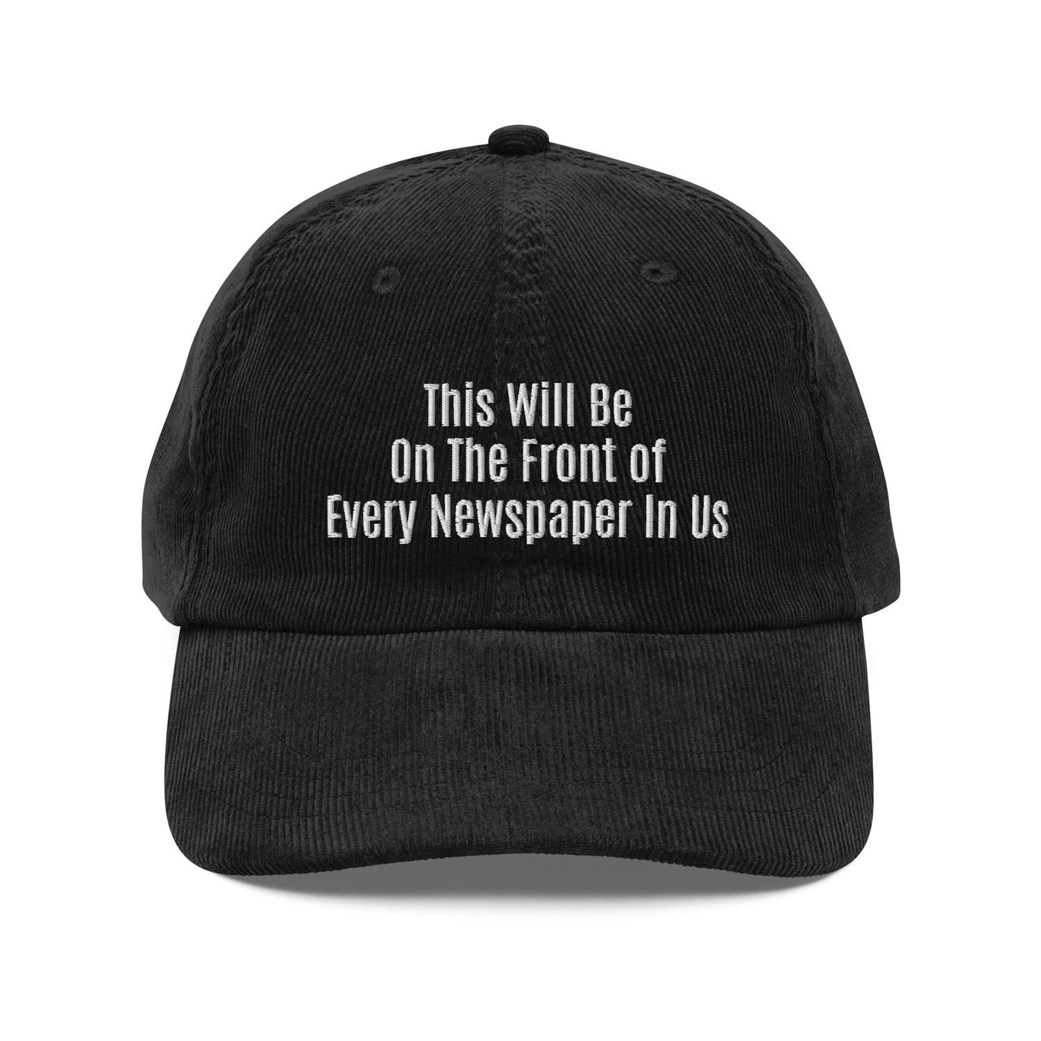 Custom Embroidered Don't Ever Point A Weapon At Me Again Hat
