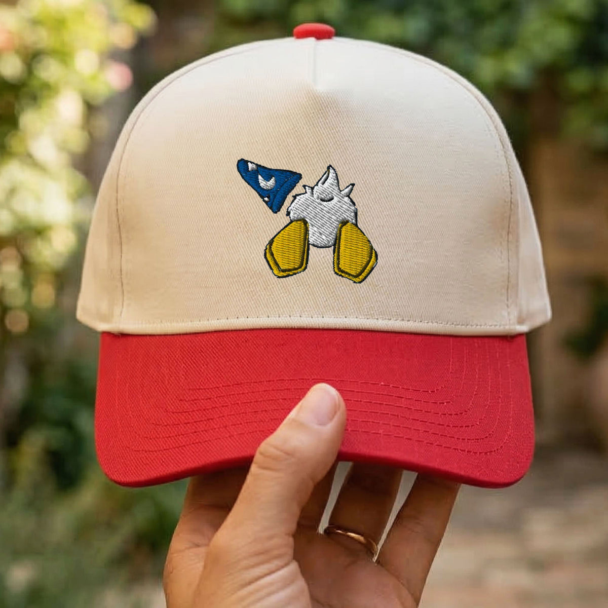 Custom Embroidered Donald Duck Butt Snapback Hat