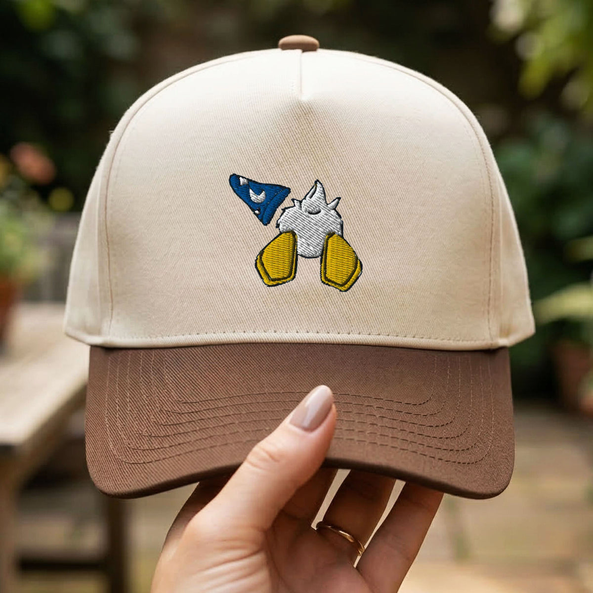 Custom Embroidered Donald Duck Butt Snapback Hat