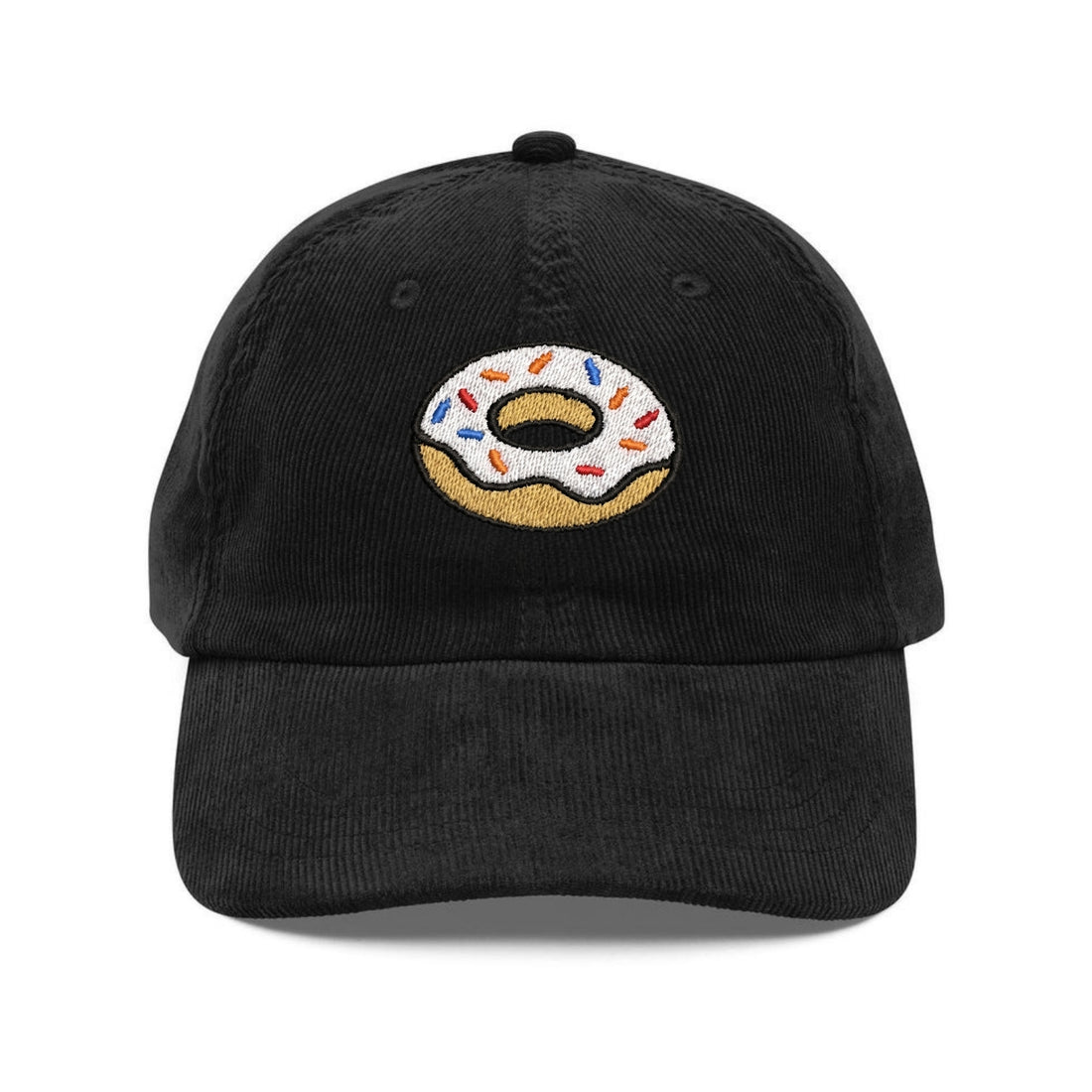 Custom Embroidered Donut Hat - Cute Doughnut Snack Lover Cap