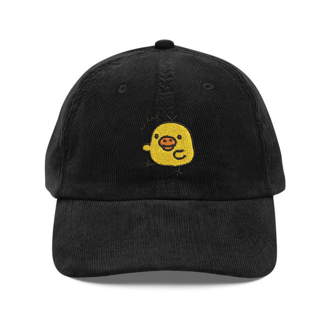 Custom Embroidered Doodle Chick Hat - Cute Chicken Vintage Cap