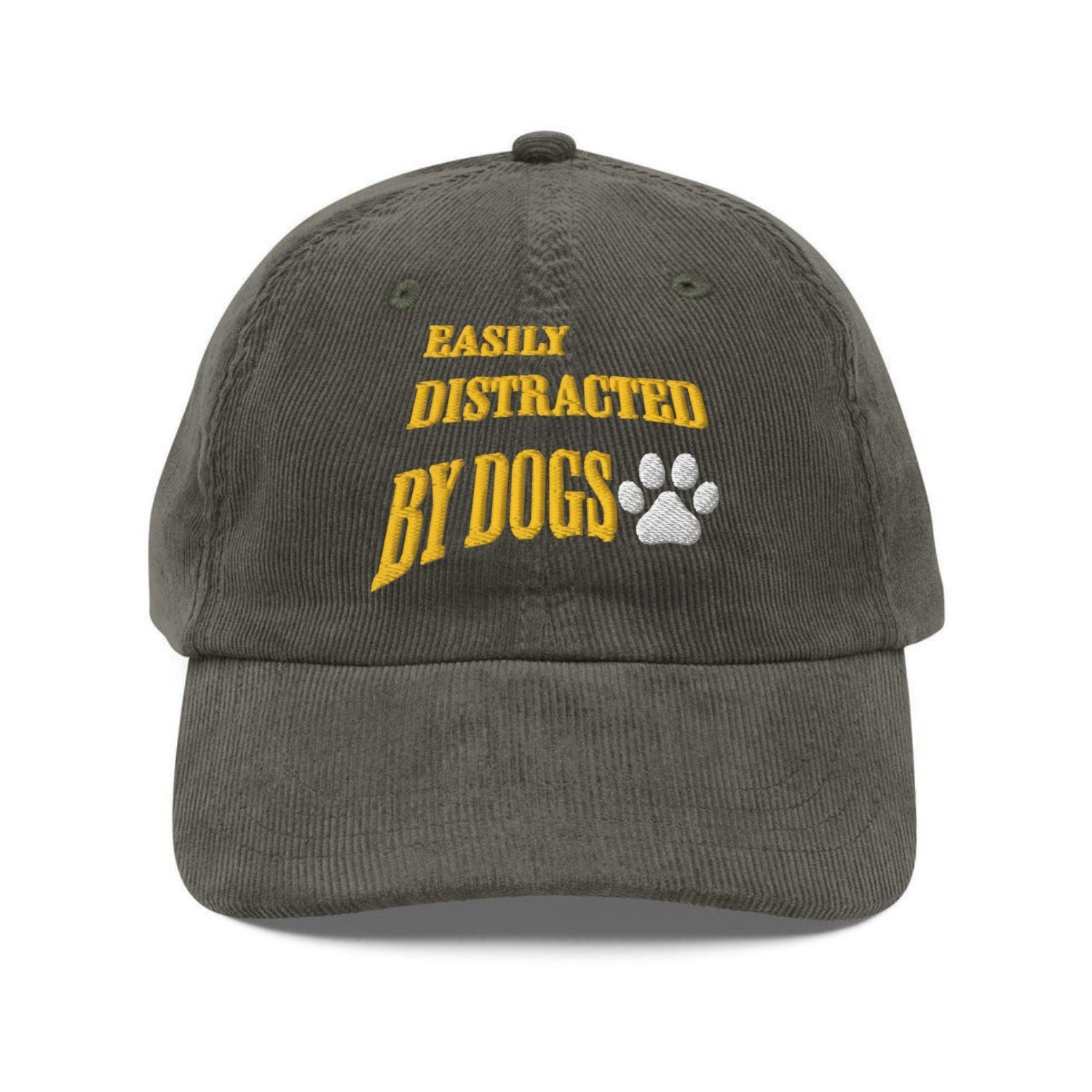 Custom Embroidered Easily Distracted by Dogs Hat