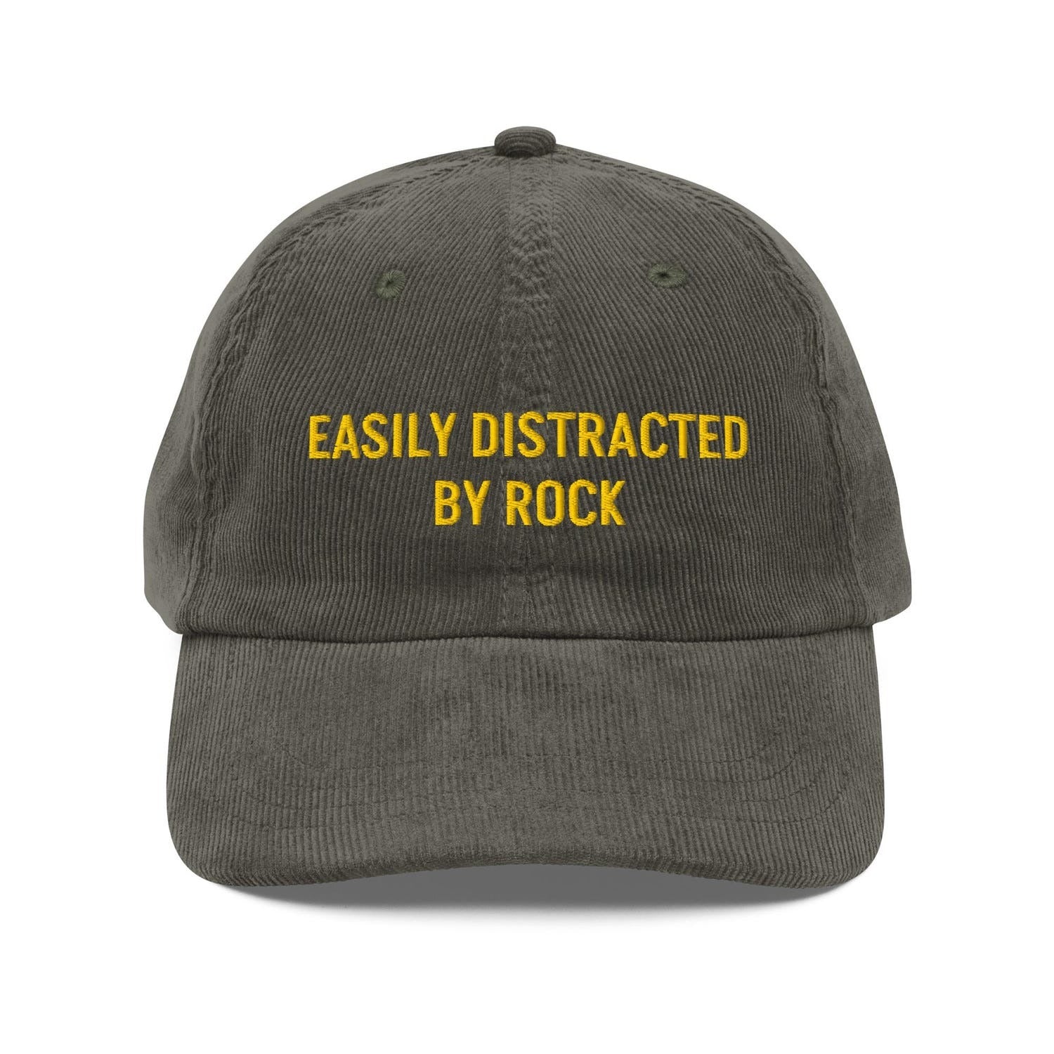 Custom Embroidered Easily Distracted by Rocks Hat V2