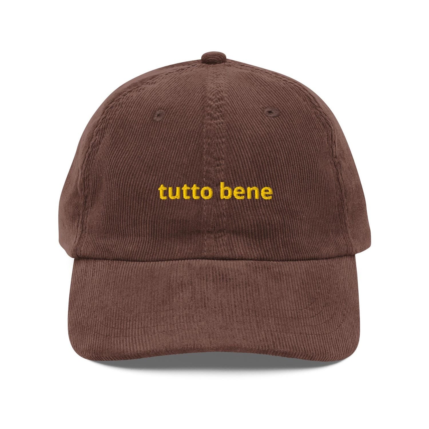 Custom Embroidered Elegant 'Tutto Bene' Hat