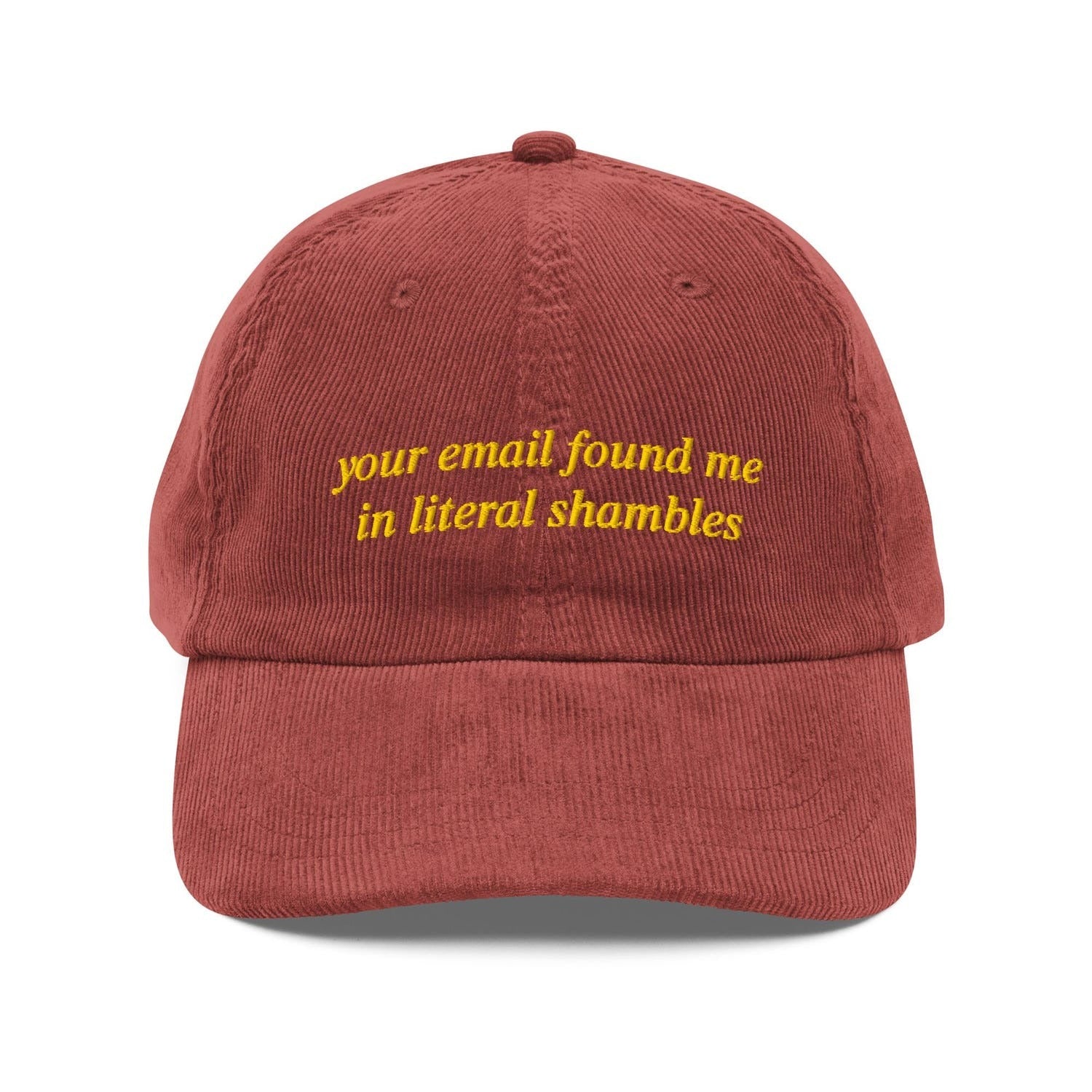 Custom Embroidered Email Found Me in Literal Shambles Hat