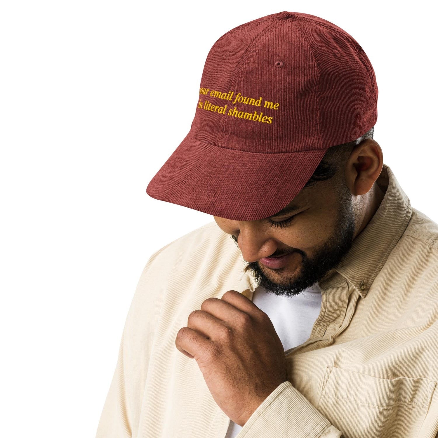 Custom Embroidered Email Found Me in Literal Shambles Hat