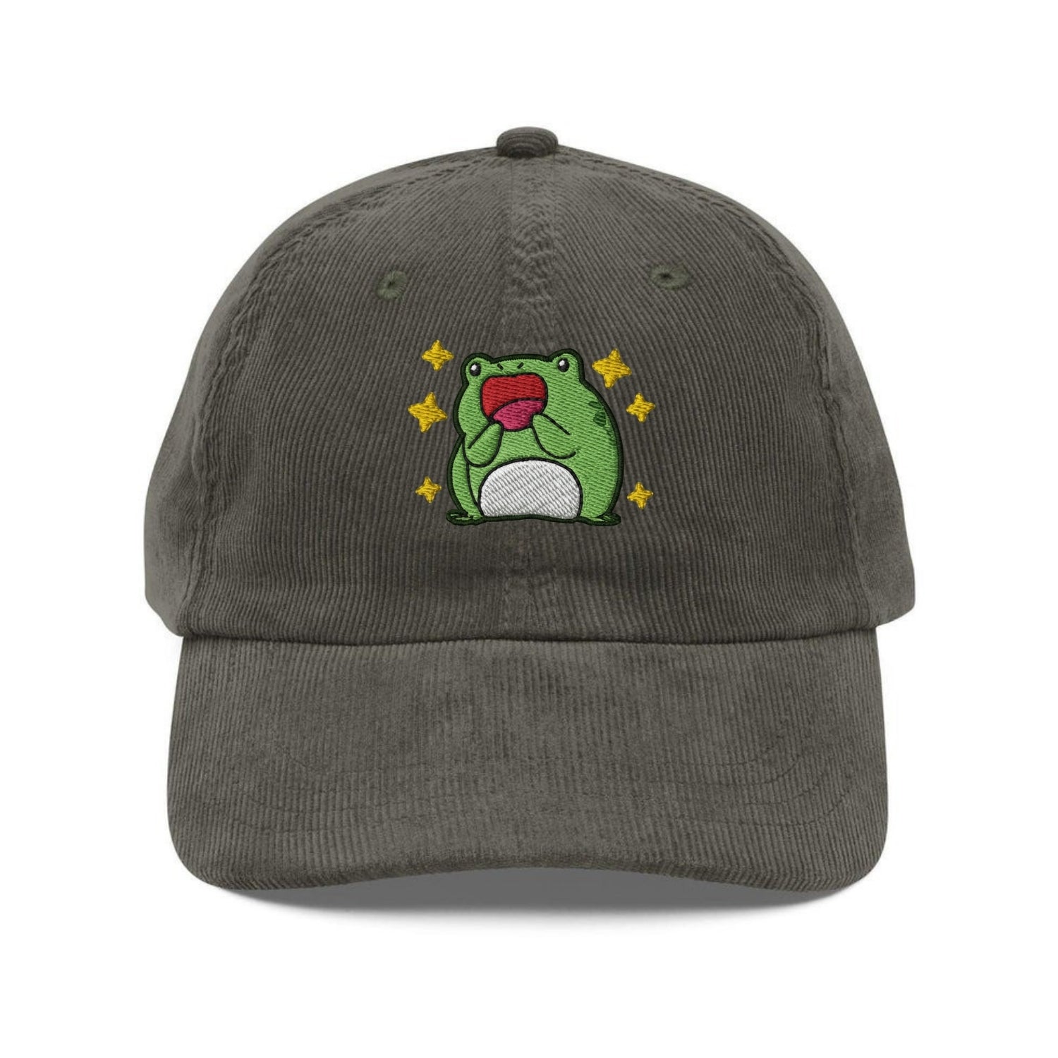 Custom Embroidered Excited Frog Hat