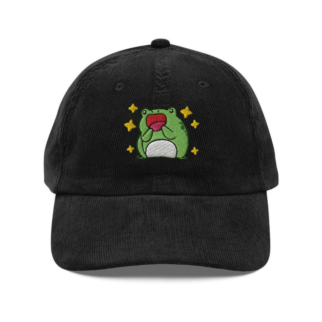Custom Embroidered Excited Frog Hat