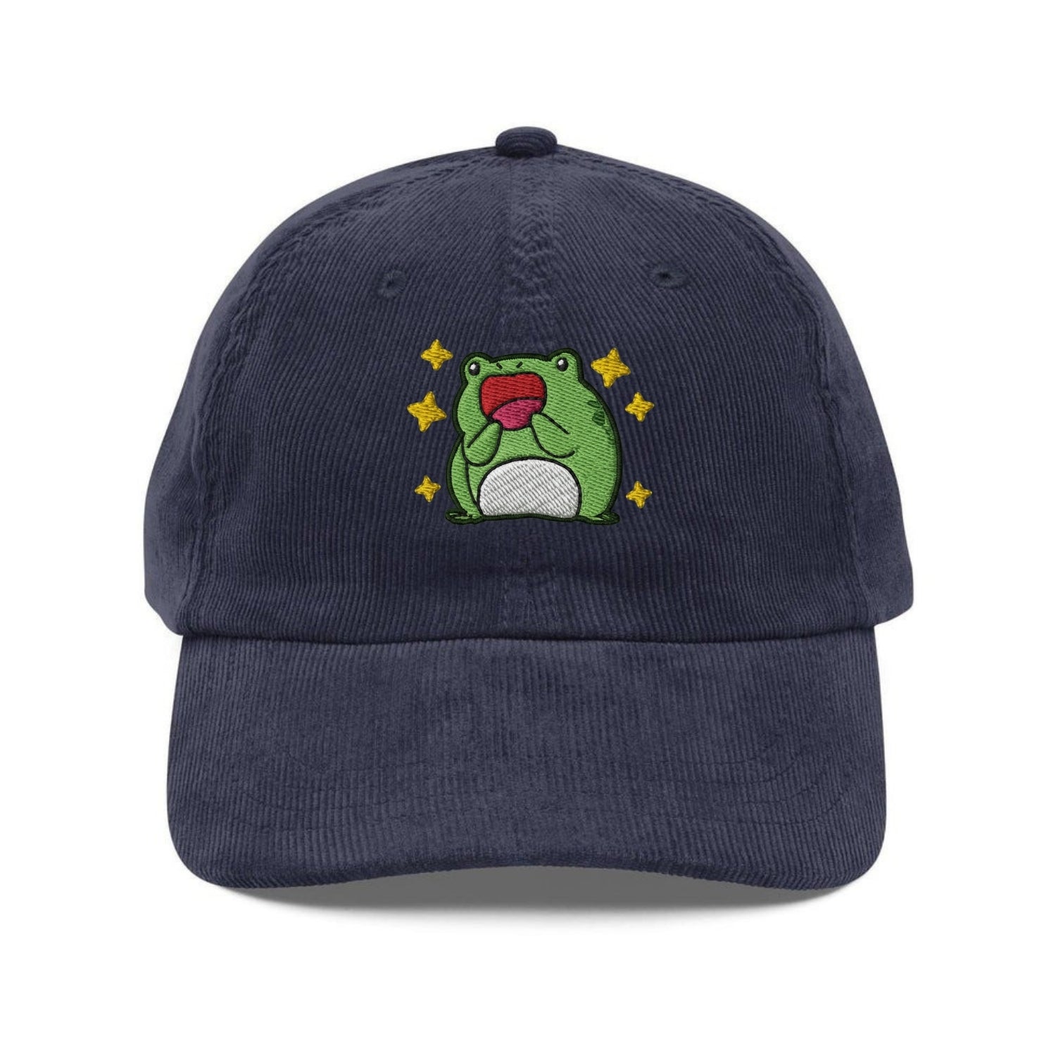 Custom Embroidered Excited Frog Hat