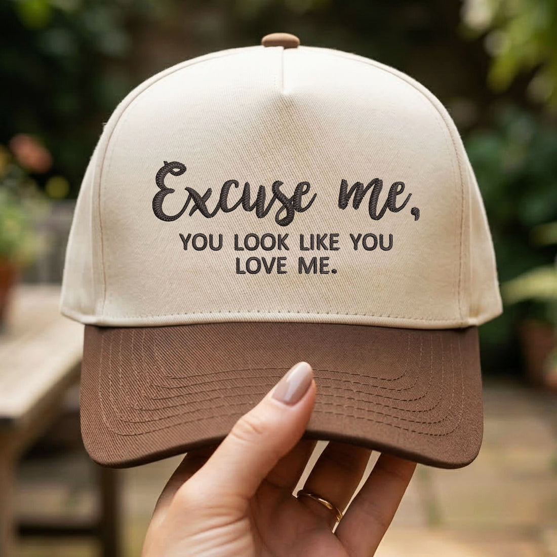 Custom Embroidered Excuse Me You Look Like You Love Me Snapback Hat