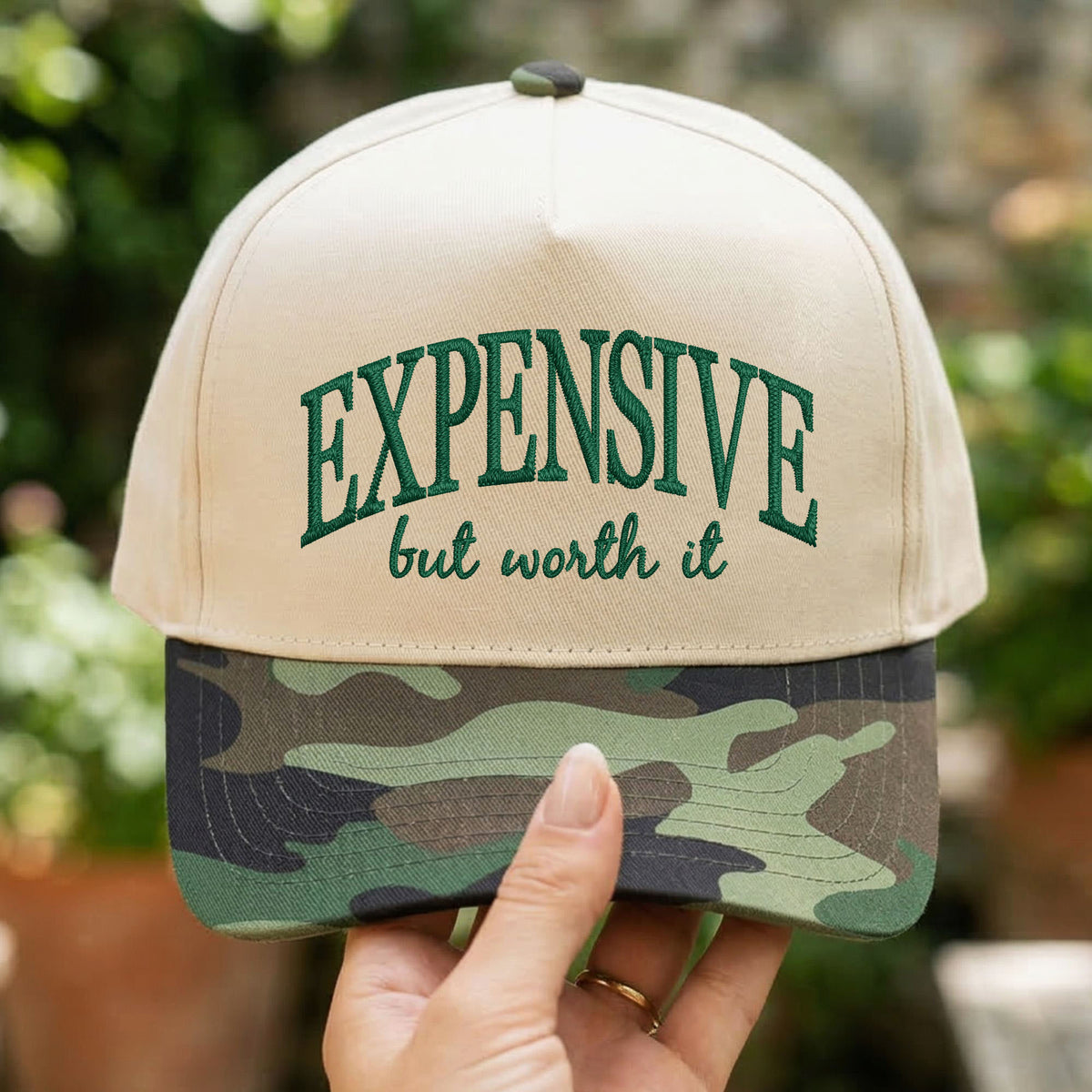 Custom Embroidered Expensive But Worth It Snapback Hat