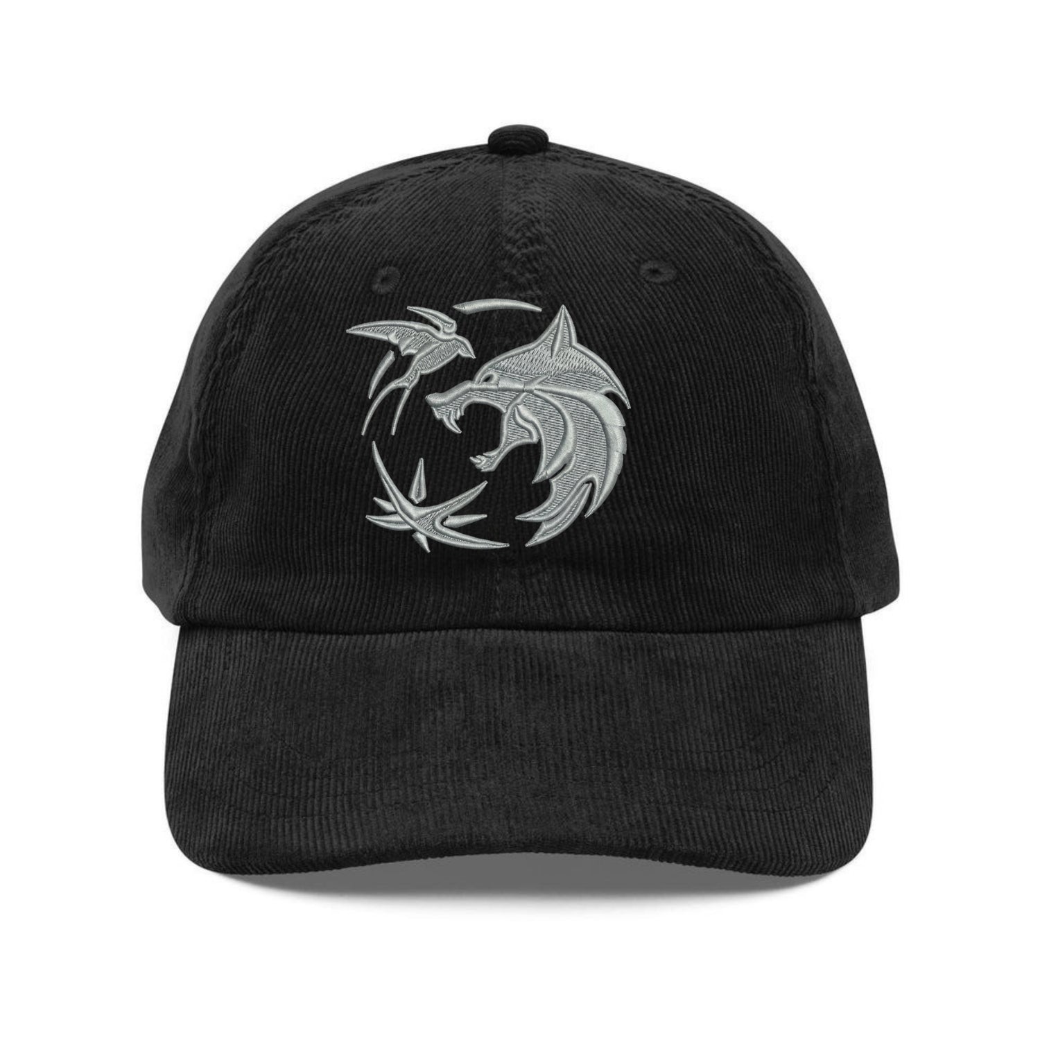 Custom Embroidered Fantasy Monster Hunter Hat - Witcher-Inspired Fan Cap