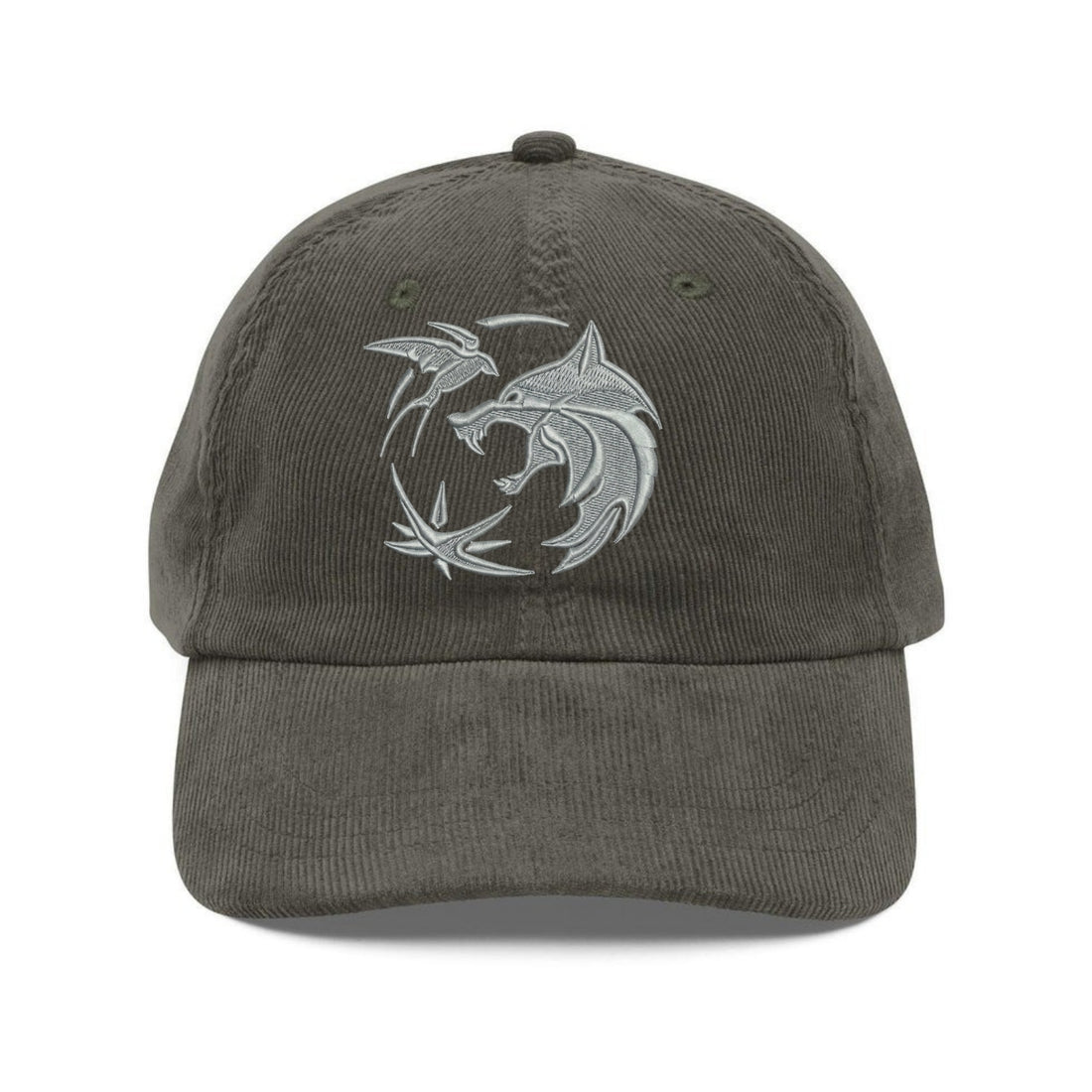 Custom Embroidered Fantasy Monster Hunter Hat - Witcher-Inspired Fan Cap