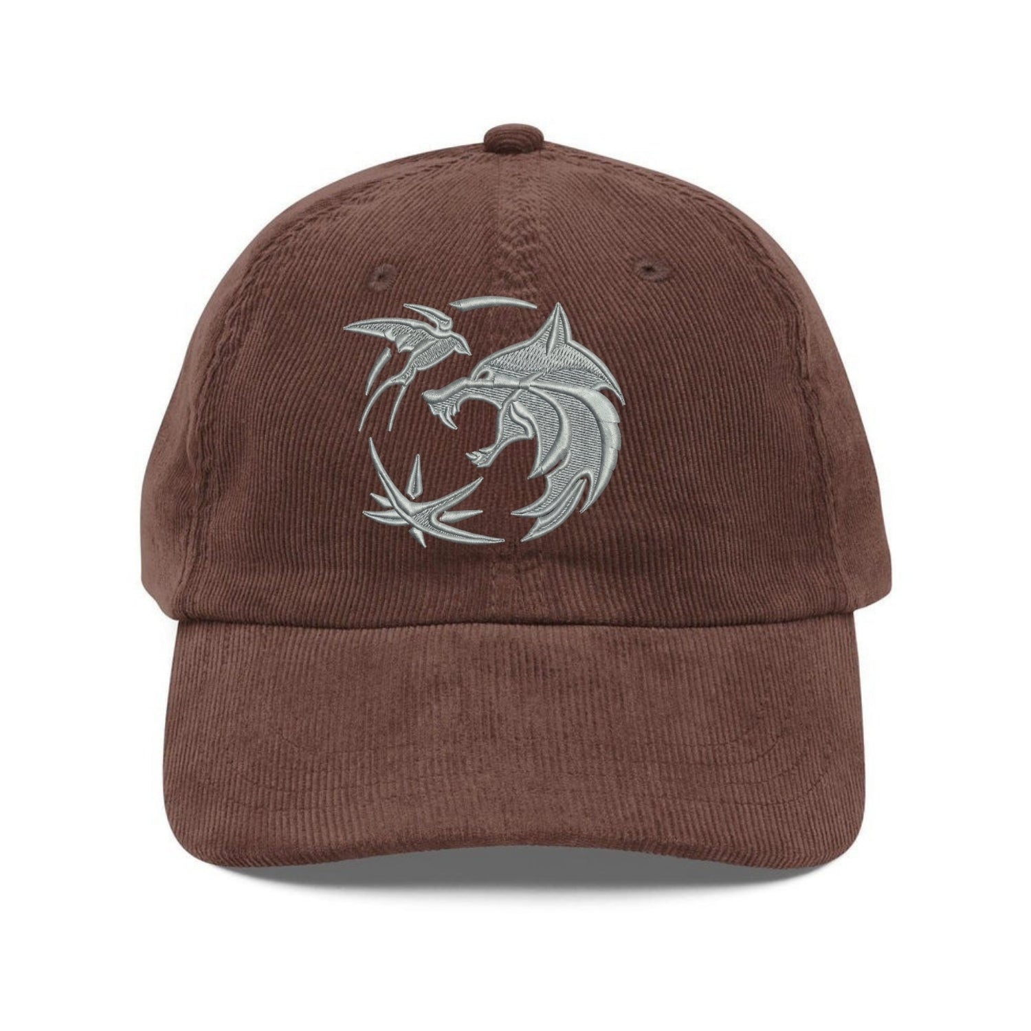 Custom Embroidered Fantasy Monster Hunter Hat - Witcher-Inspired Fan Cap