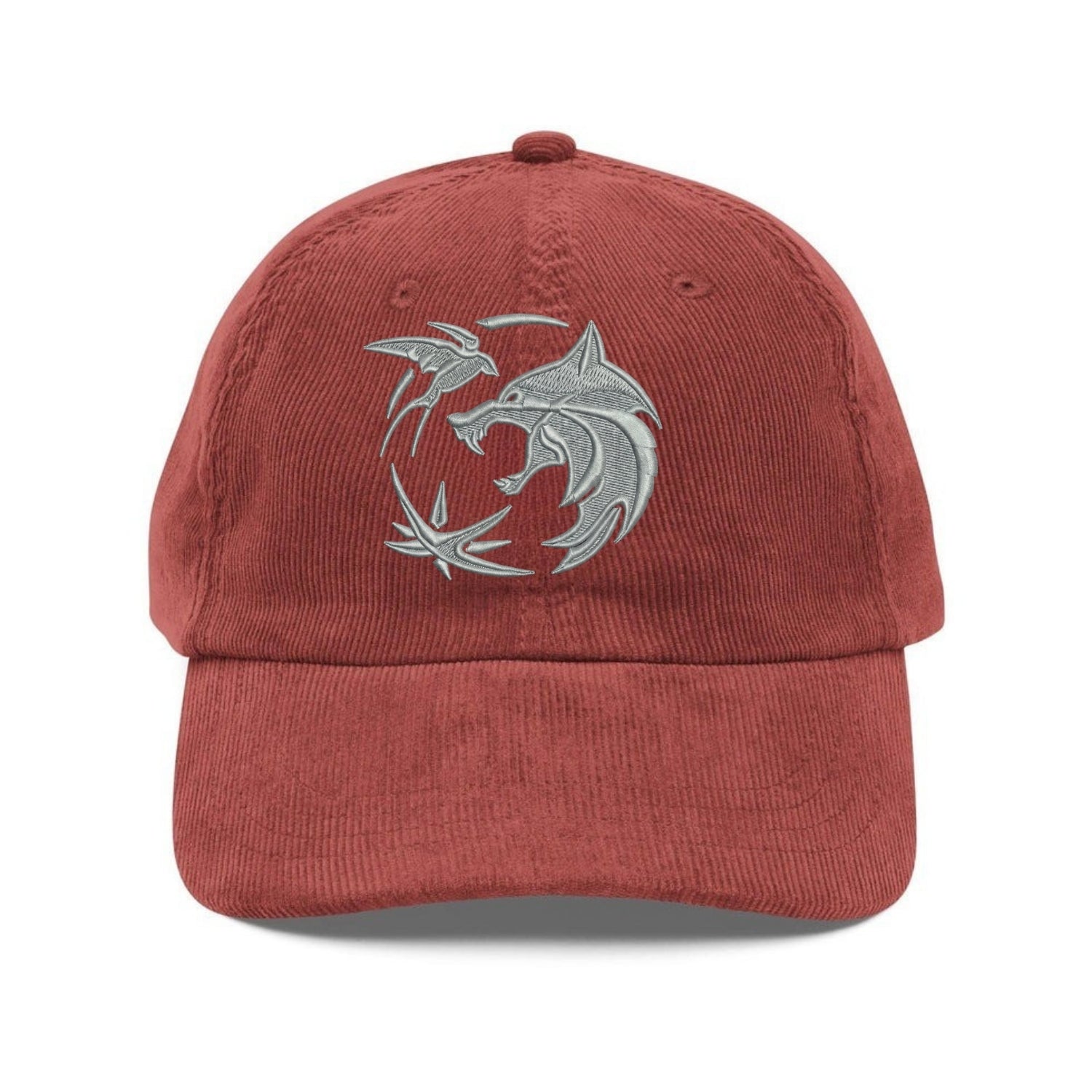 Custom Embroidered Fantasy Monster Hunter Hat - Witcher-Inspired Fan Cap