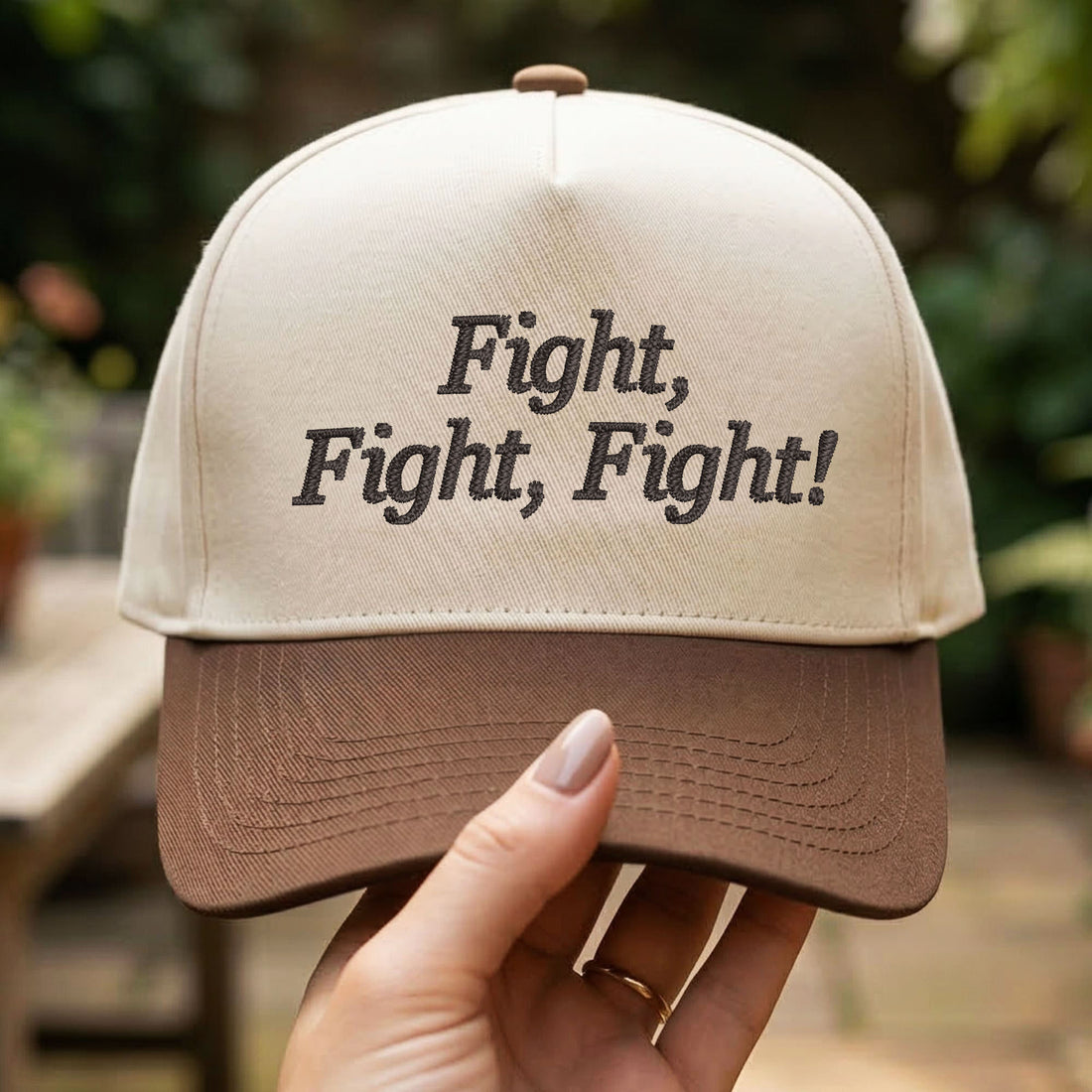 Custom Embroidered Fight Fight Fight Snapback Hat