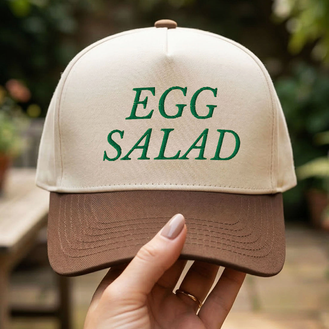Custom Embroidered For Presale Only-Egg Salad Snapback Hat
