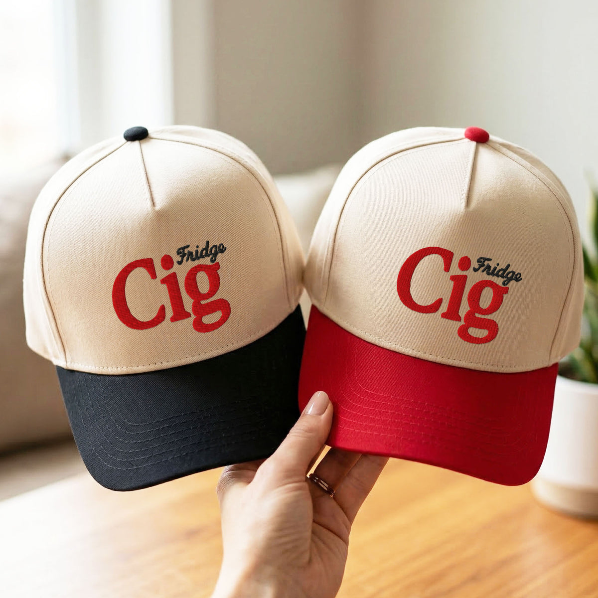 Custom Embroidered Fridge Cig Snapback Hat