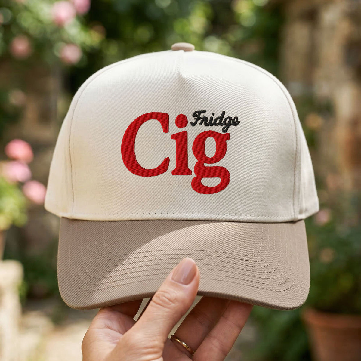 Custom Embroidered Fridge Cig Snapback Hat