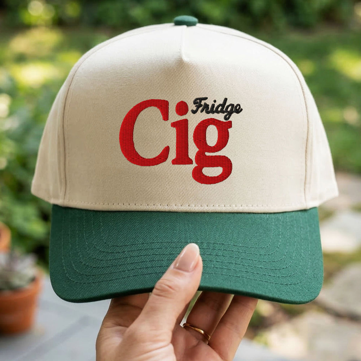 Custom Embroidered Fridge Cig Snapback Hat