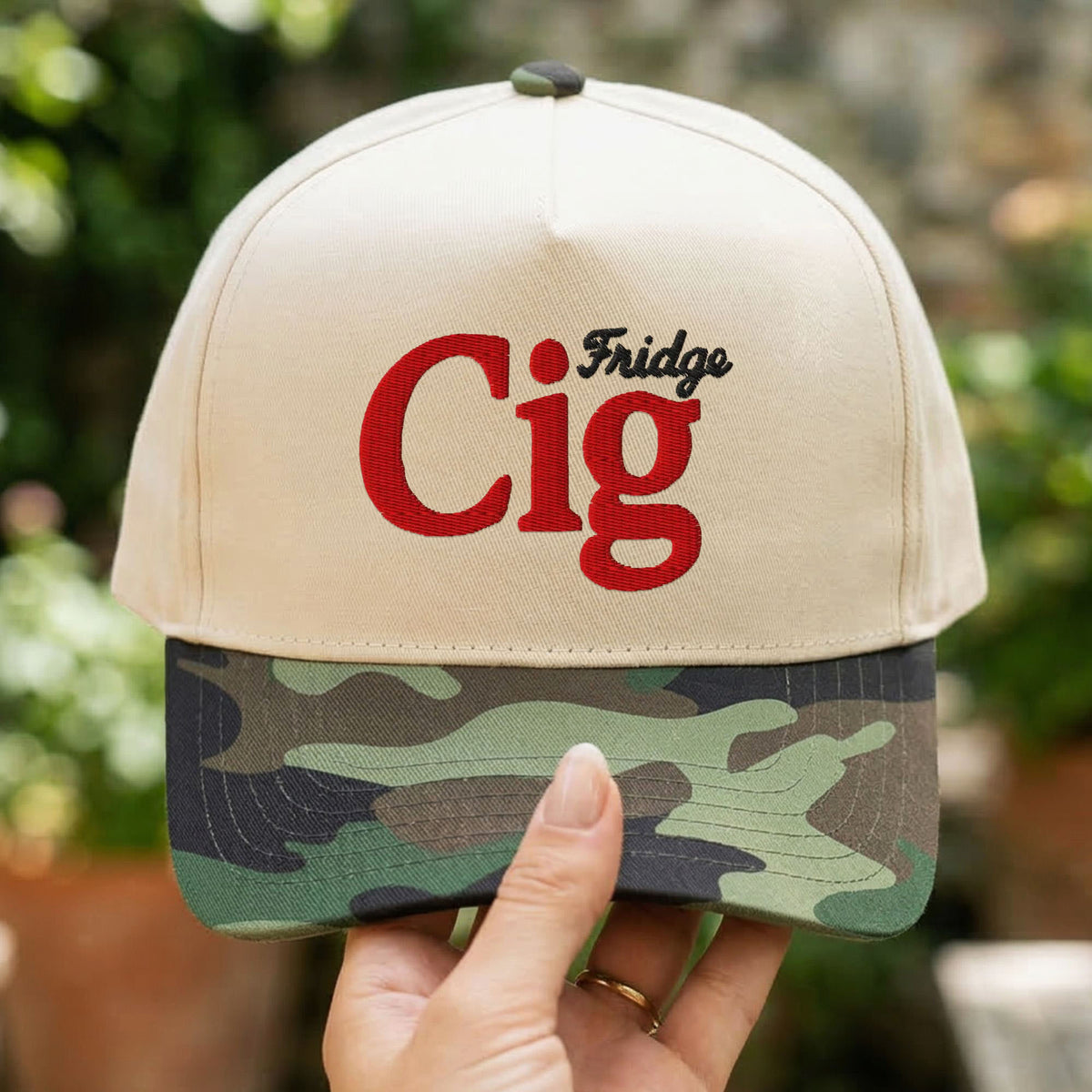 Custom Embroidered Fridge Cig Snapback Hat