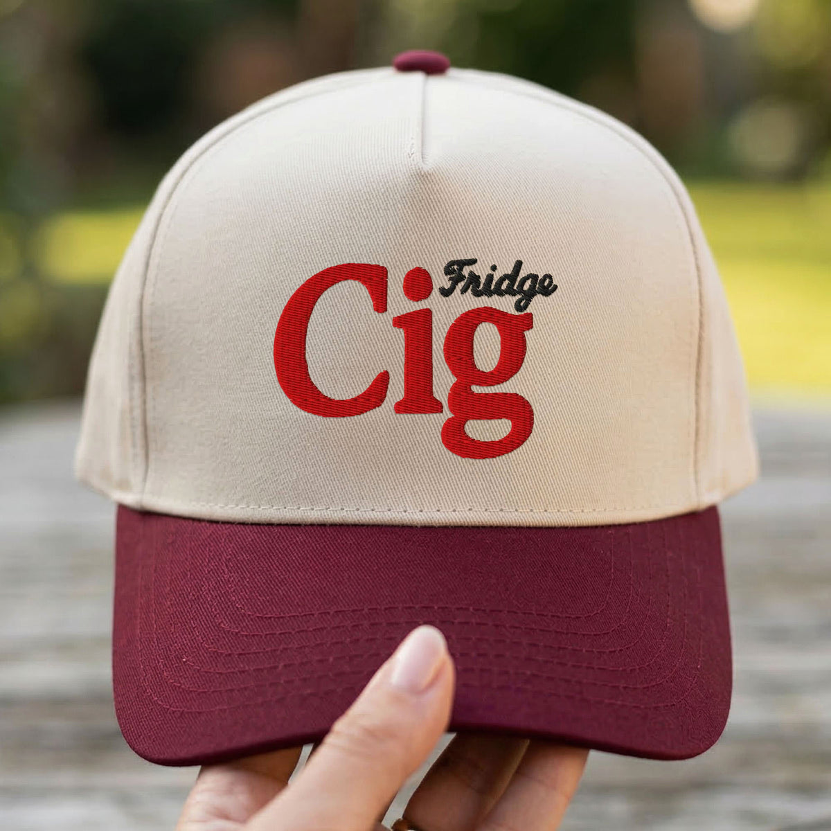 Custom Embroidered Fridge Cig Snapback Hat