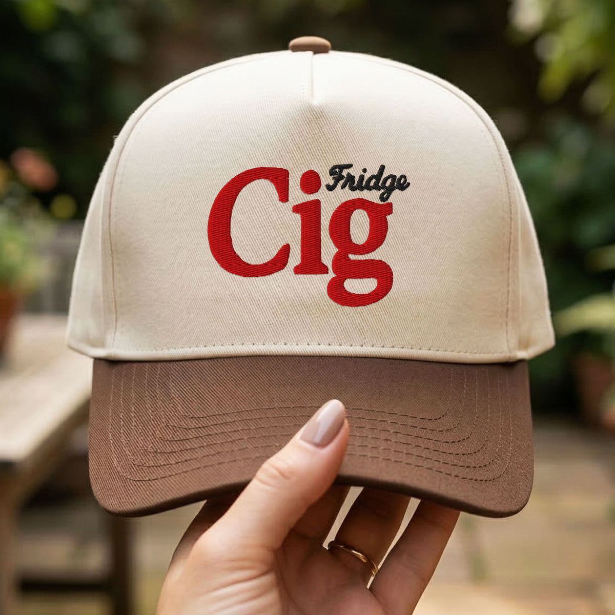 Custom Embroidered Fridge Cig Snapback Hat