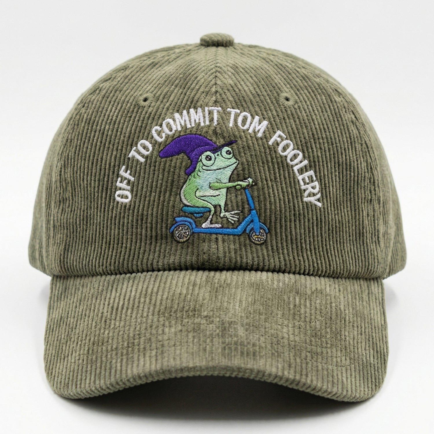 Custom Embroidered Frog Dad Hat – Funny Tom Foolery Quote Cap