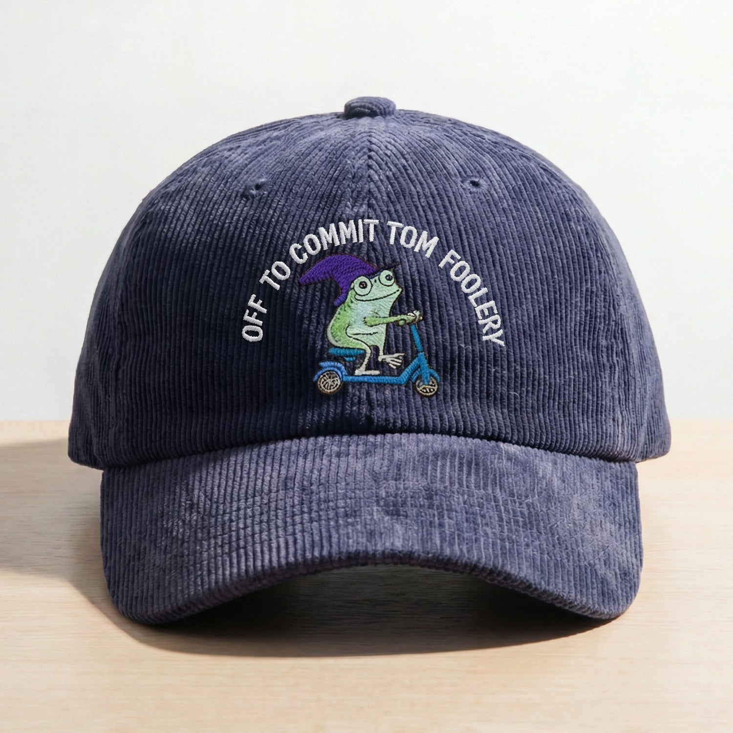 Custom Embroidered Frog Dad Hat – Funny Tom Foolery Quote Cap