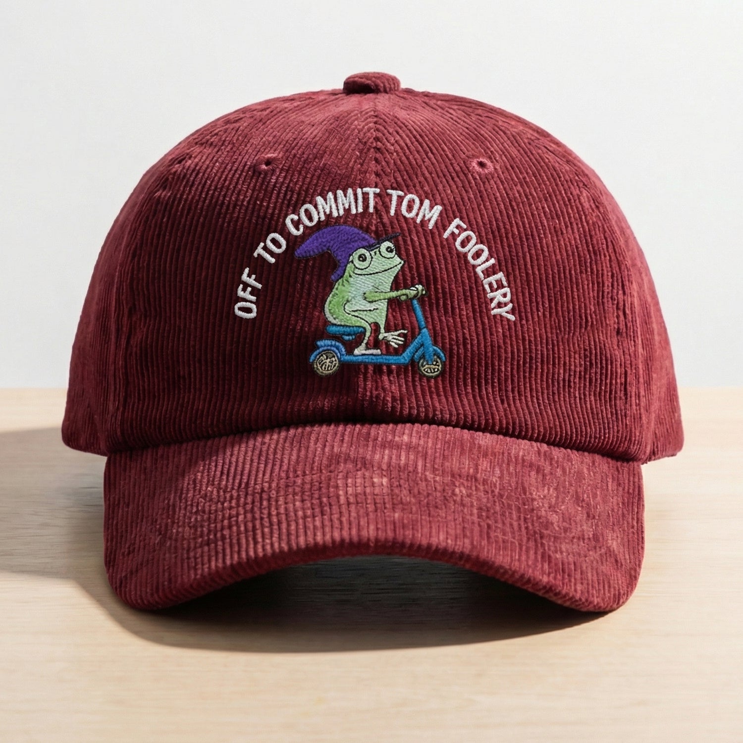Custom Embroidered Frog Dad Hat – Funny Tom Foolery Quote Cap