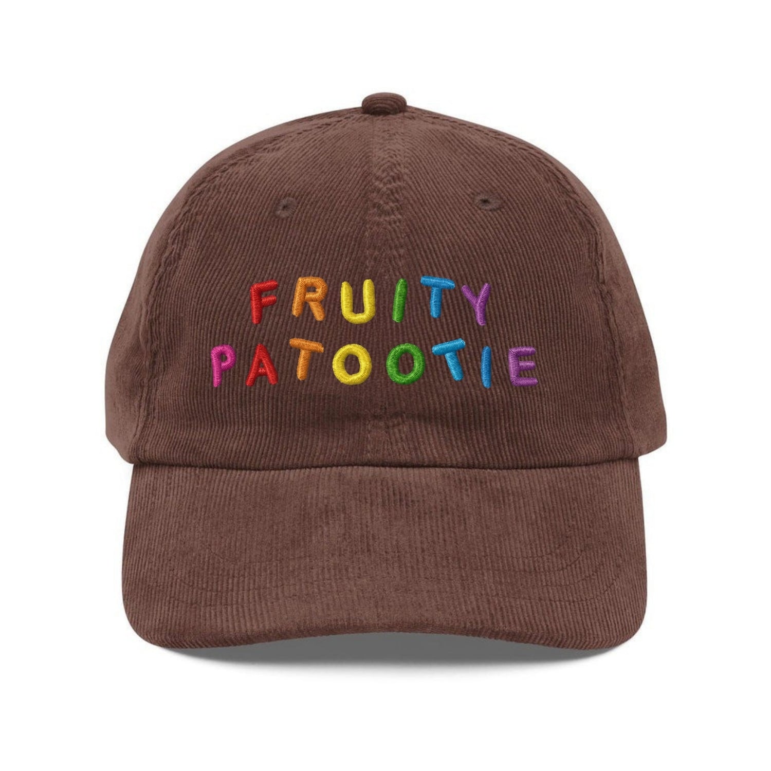 Custom Embroidered Fruit Patootie Hat - LGBTQ+ Pride Funny Cap