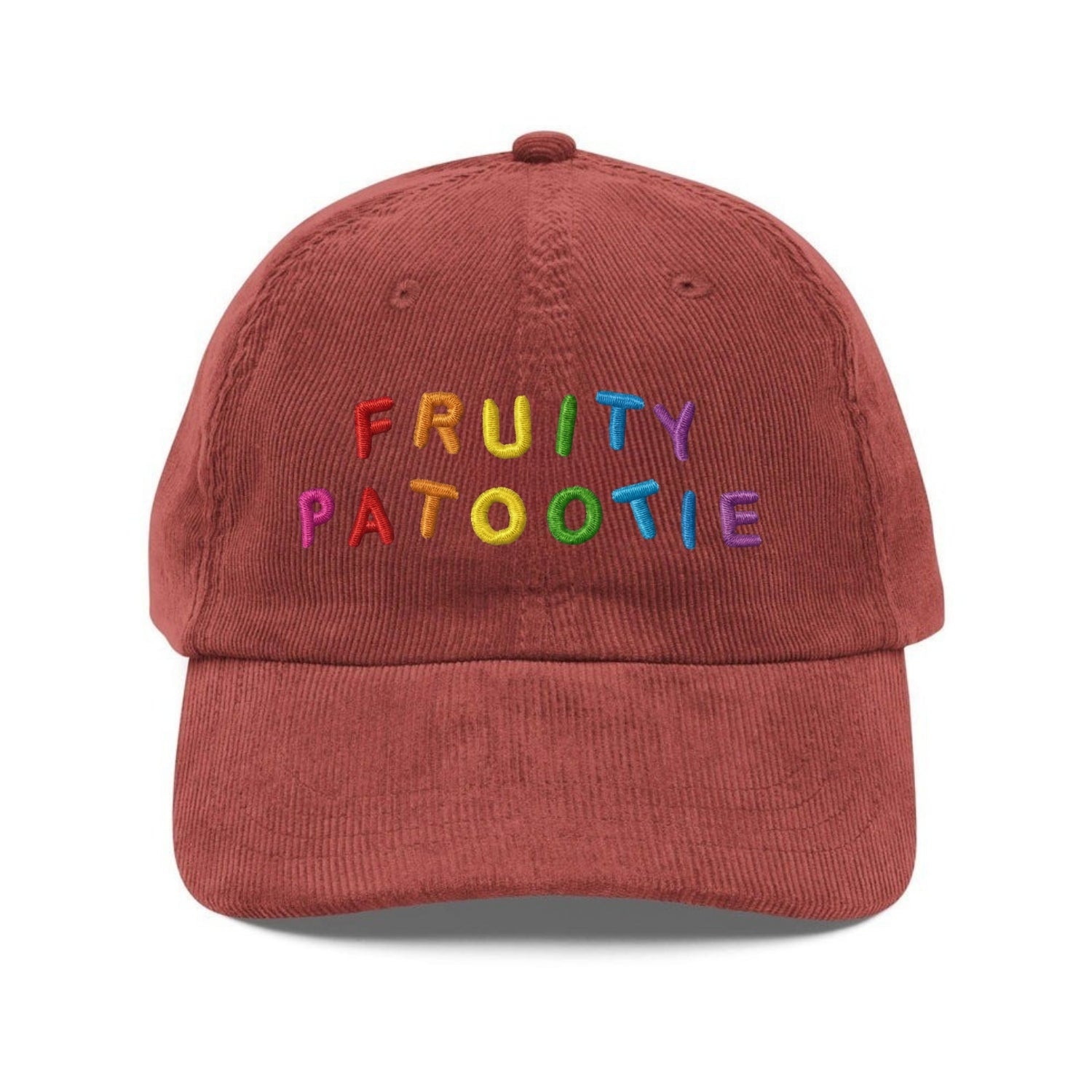 Custom Embroidered Fruit Patootie Hat - LGBTQ+ Pride Funny Cap