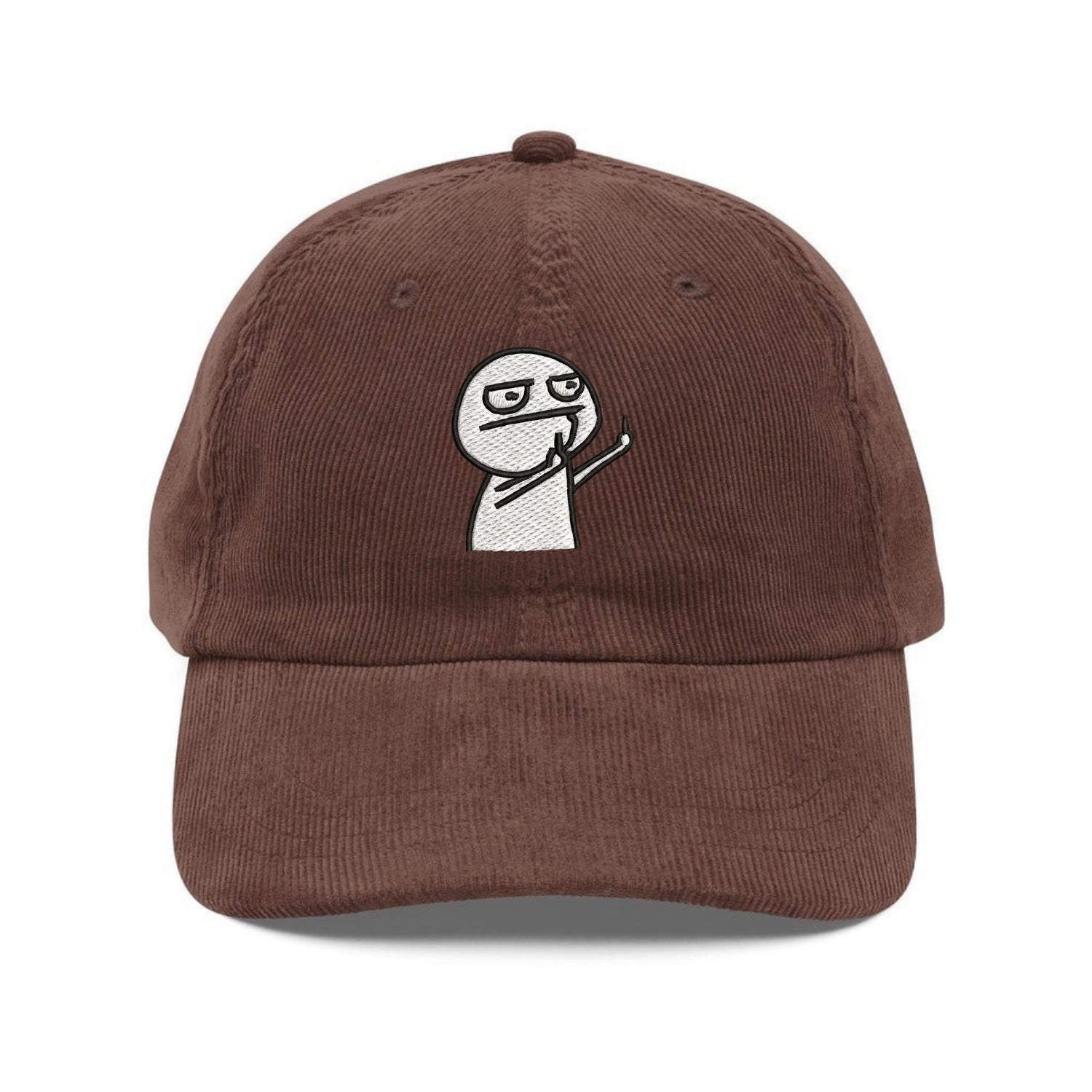 Custom Embroidered Funny Meme Hat - Sarcastic Middle Finger Guy Cap