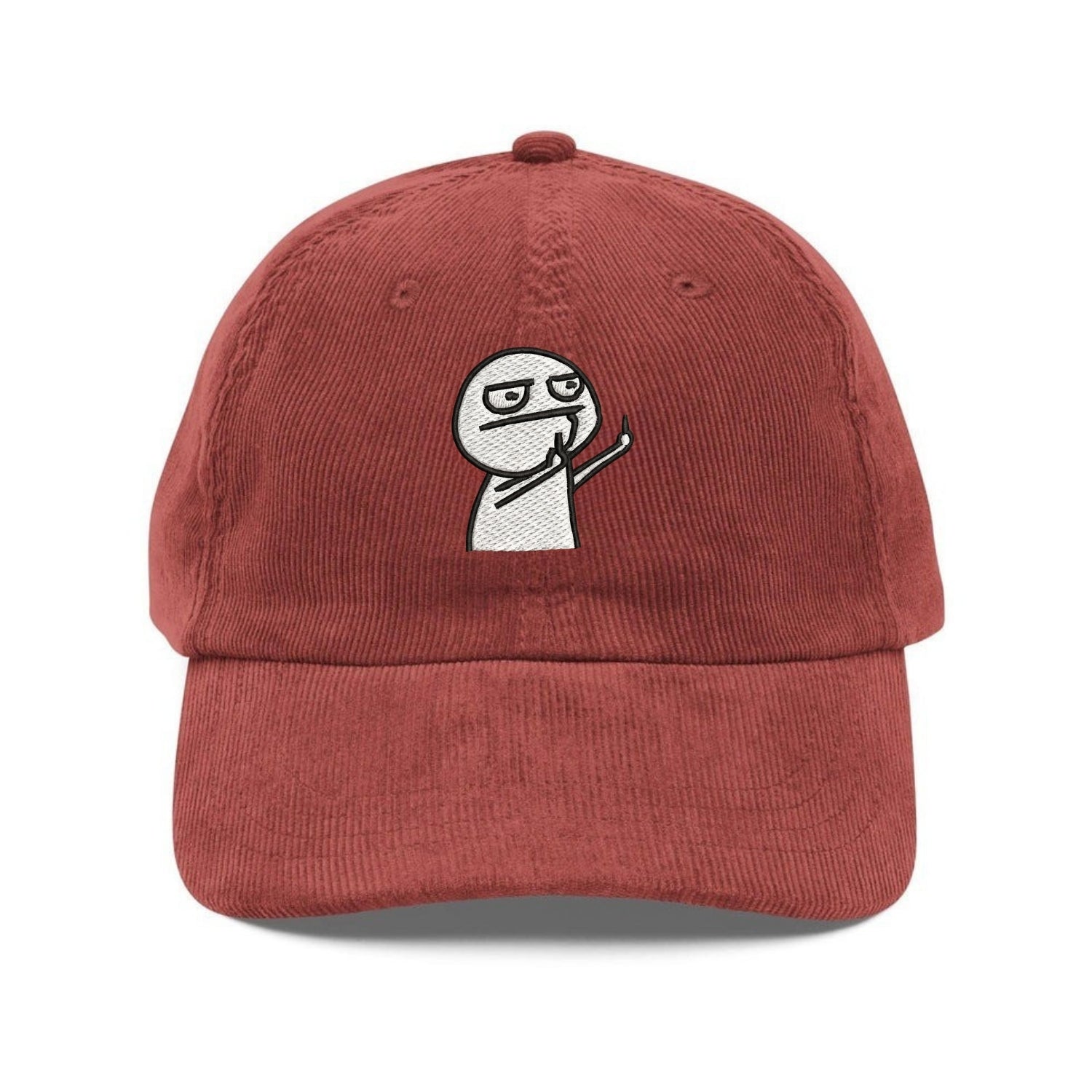 Custom Embroidered Funny Meme Hat - Sarcastic Middle Finger Guy Cap