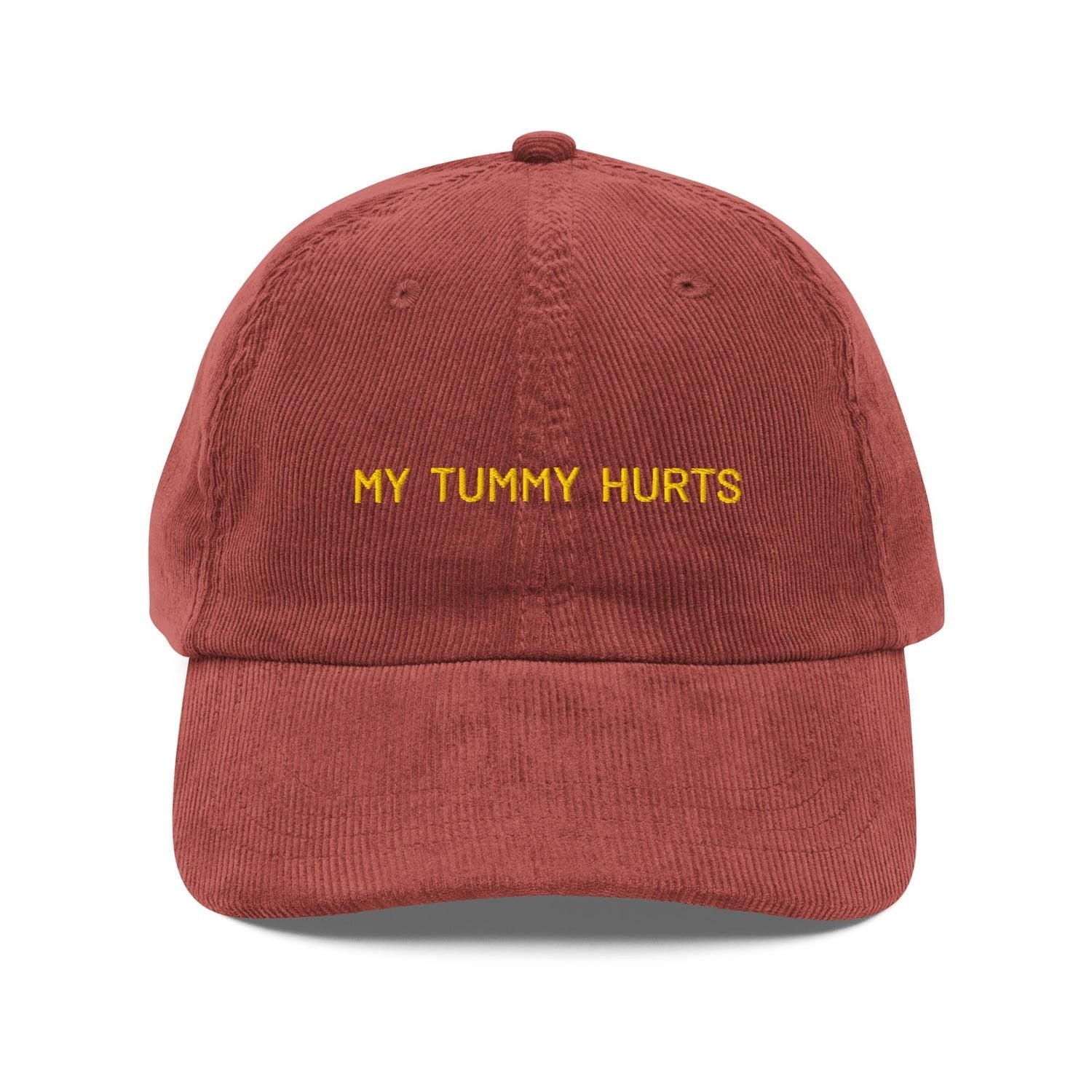 Custom Embroidered Funny My Tummy Hurts Hat