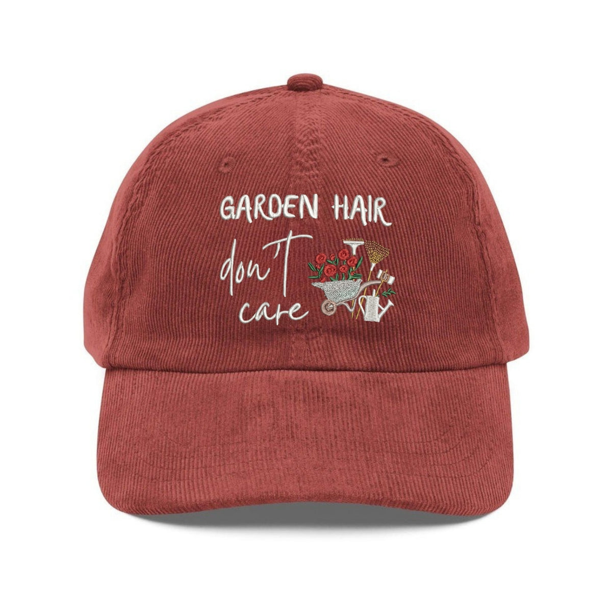 Custom Embroidered Garden Hair, Don’t Care Hat - Plant Lover Dad Cap