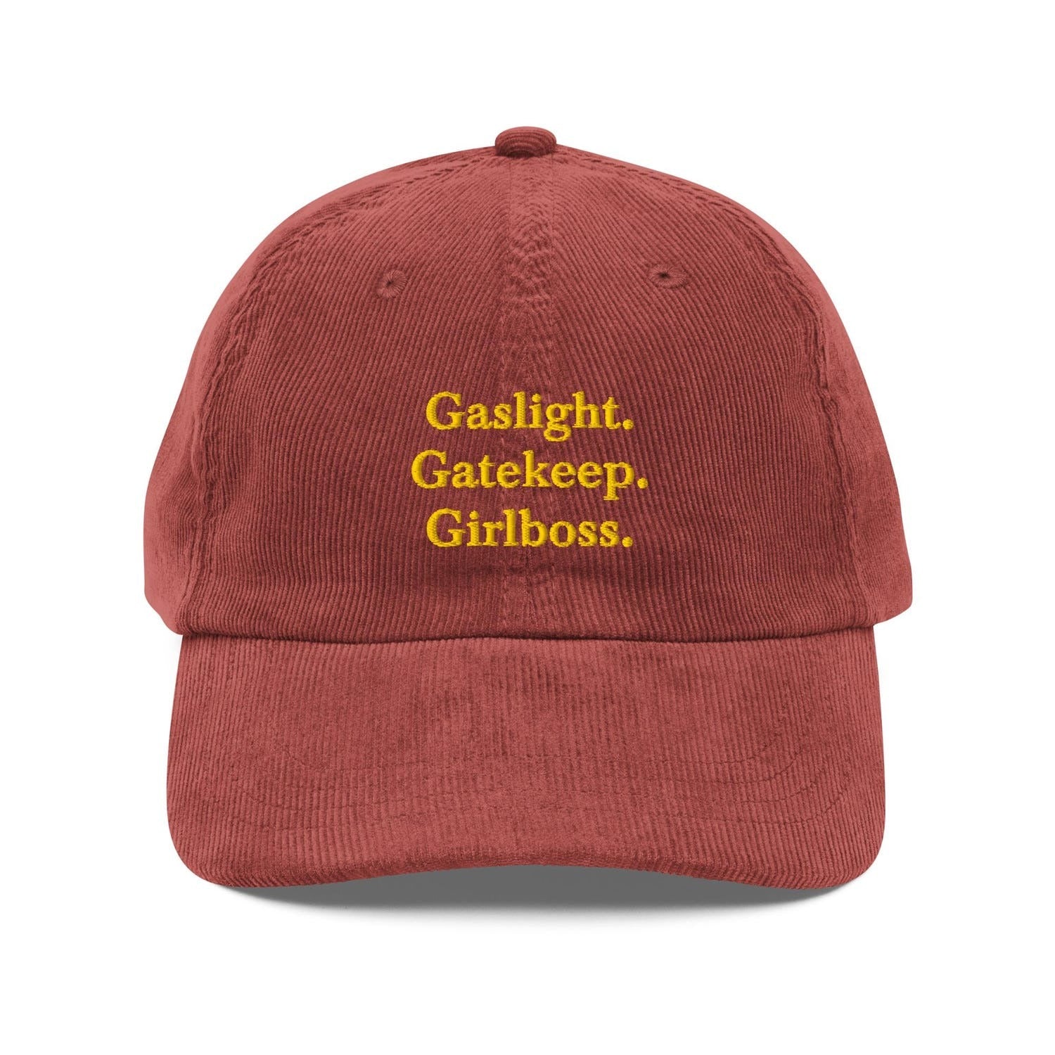 Custom Embroidered Gaslight Gatekeep Girlboss Hat