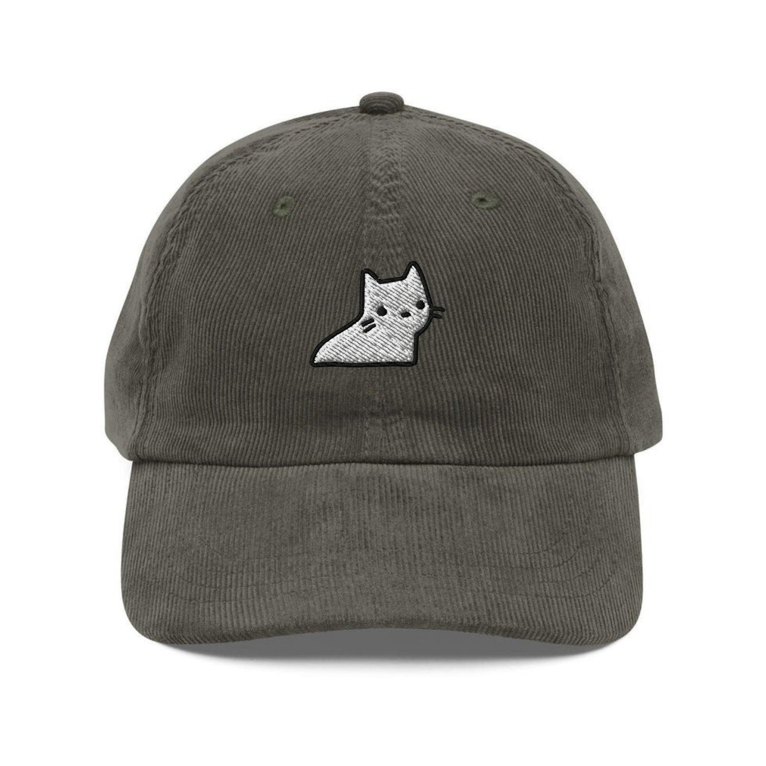 Custom Embroidered Ghost Cat Hat