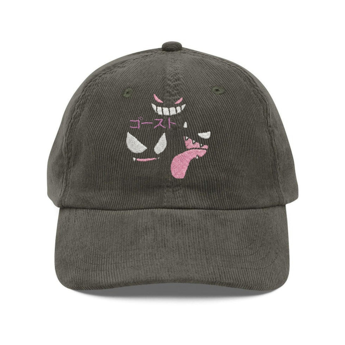 Custom Embroidered Ghost Type Anime Inspired Hat - Cute Spooky Cap
