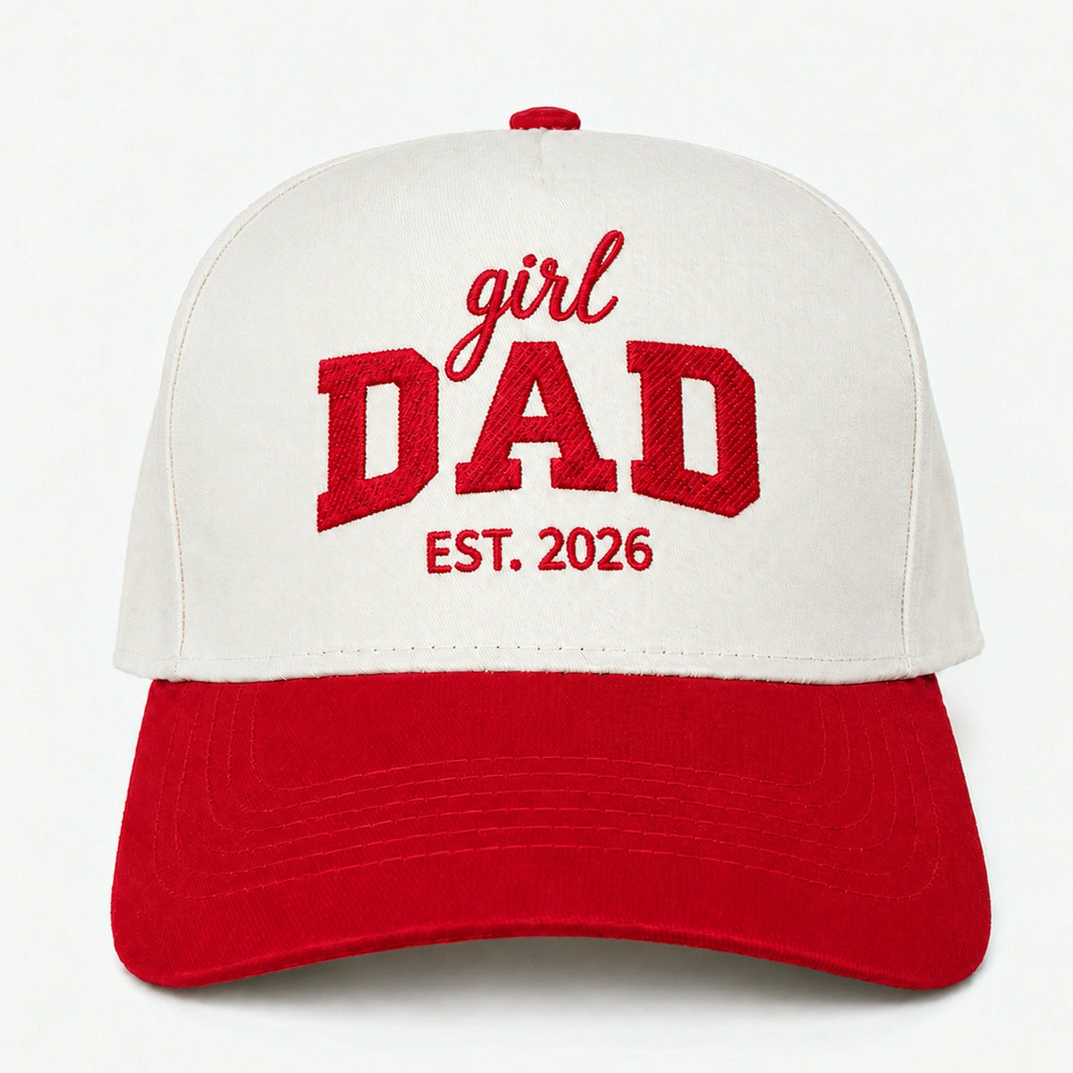 Custom Embroidered Girl Dad Est 2026 Snapback Hat