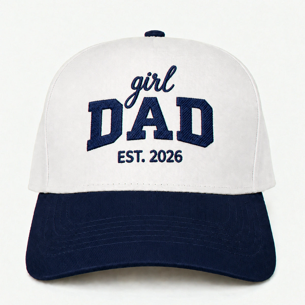 Custom Embroidered Girl Dad Est 2026 Snapback Hat