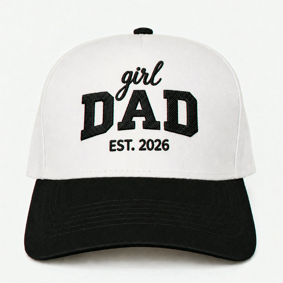 Custom Embroidered Girl Dad Est 2026 Snapback Hat