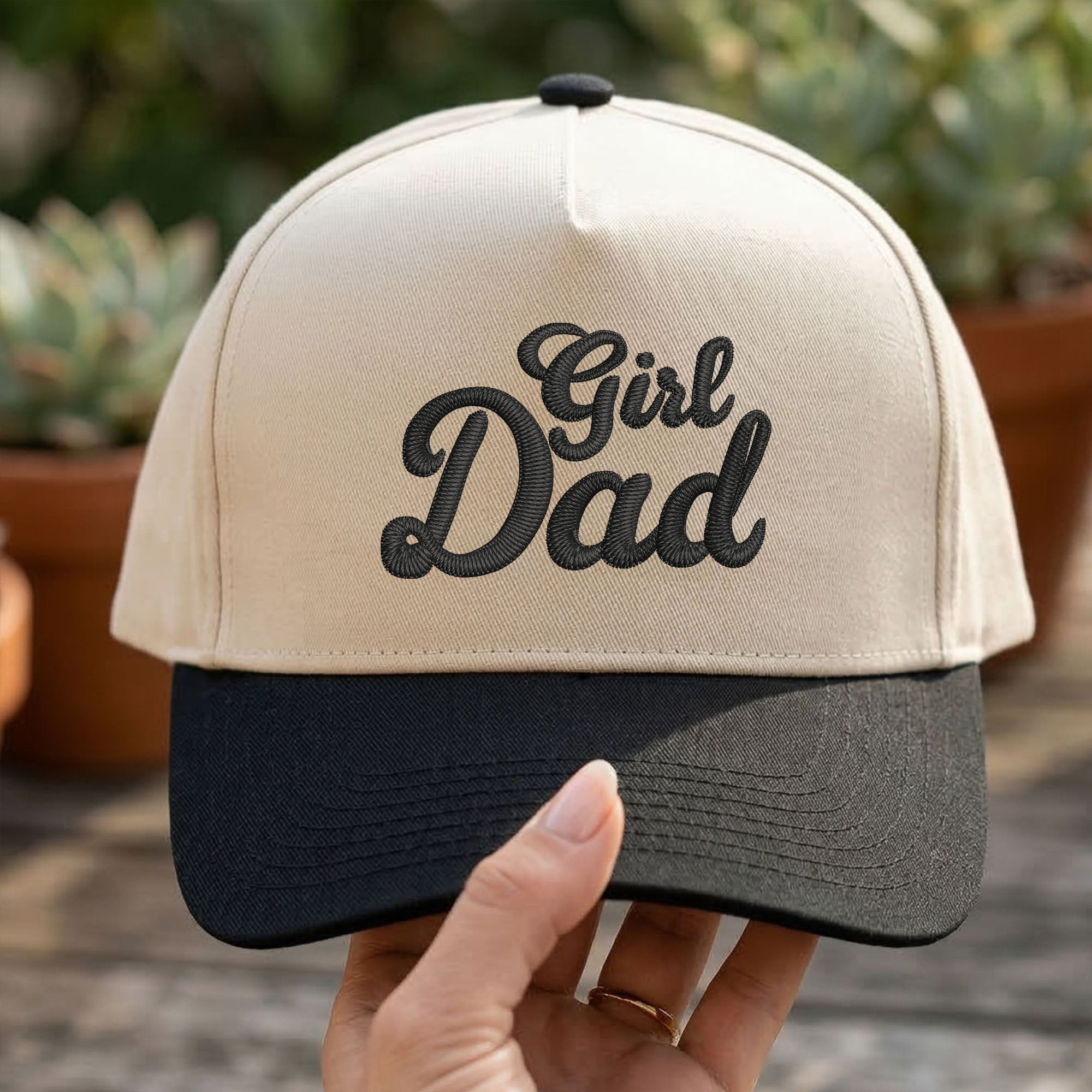 Custom Embroidered Girl Dad Snapback Hat