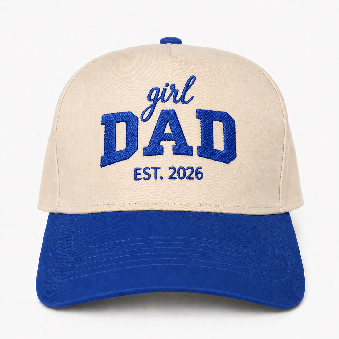 Custom Embroidered Girl Dad Est 2026 Snapback Hat