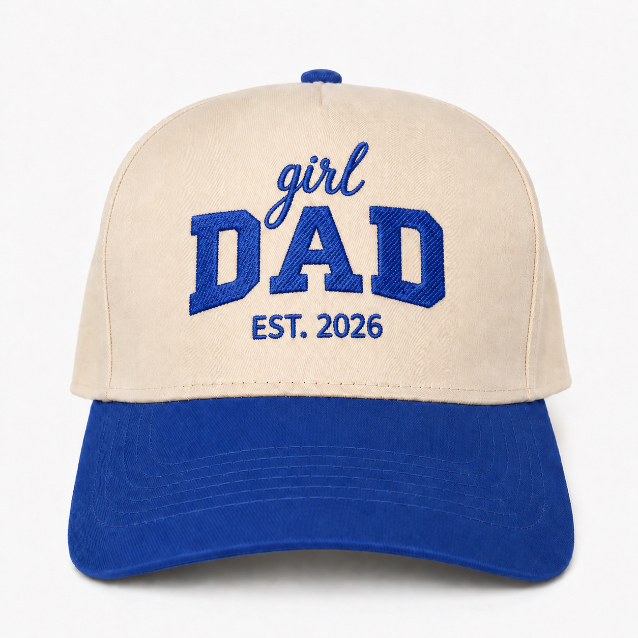 Custom Embroidered Girl Dad Est 2026 Snapback Hat