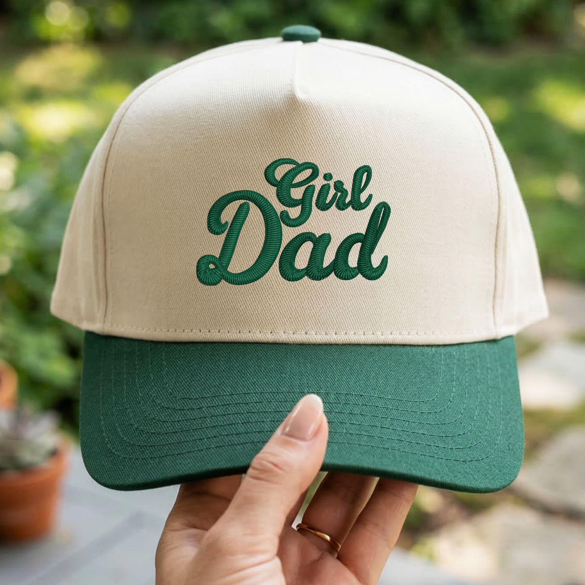 Custom Embroidered Girl Dad Snapback Hat