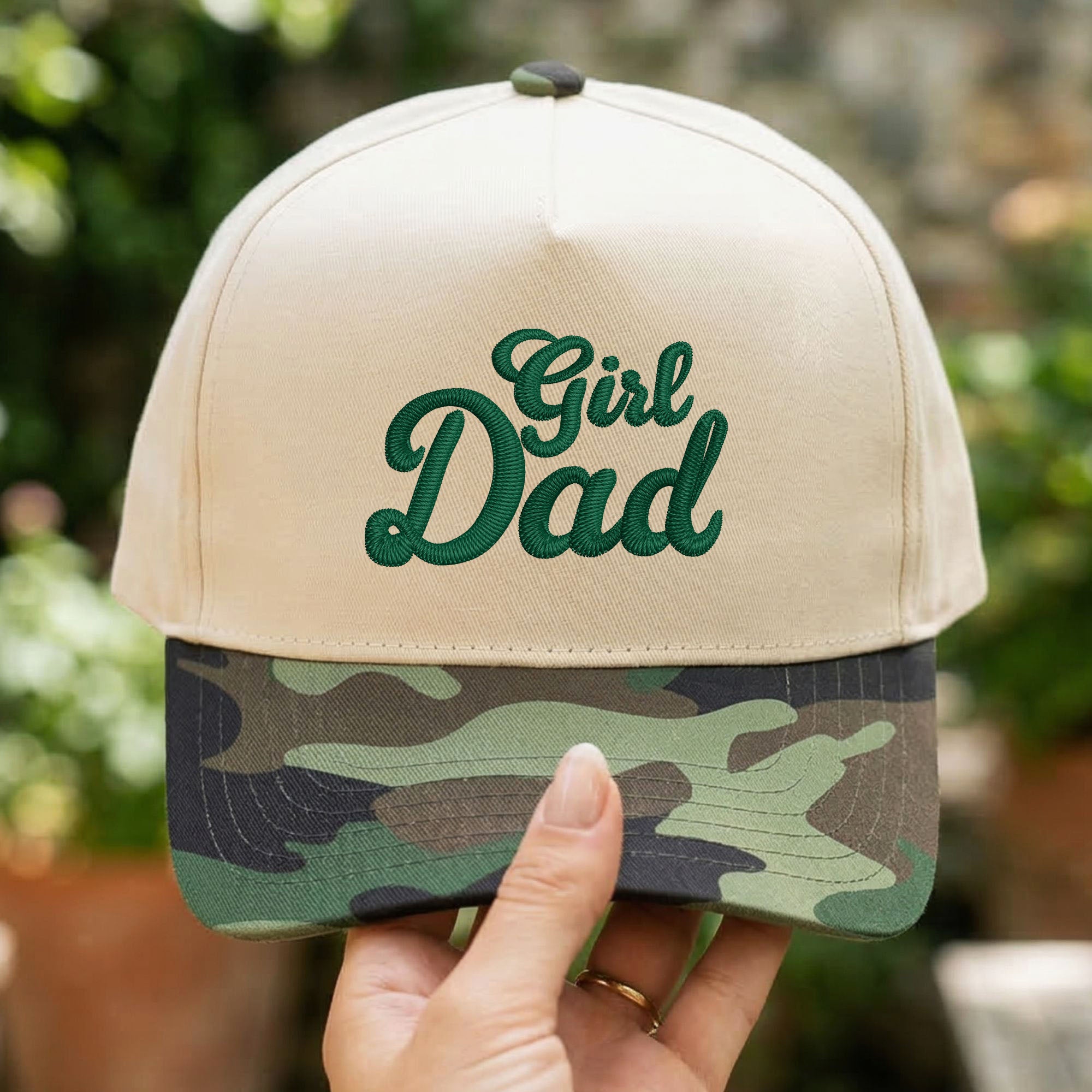 Custom Embroidered Girl Dad Snapback Hat