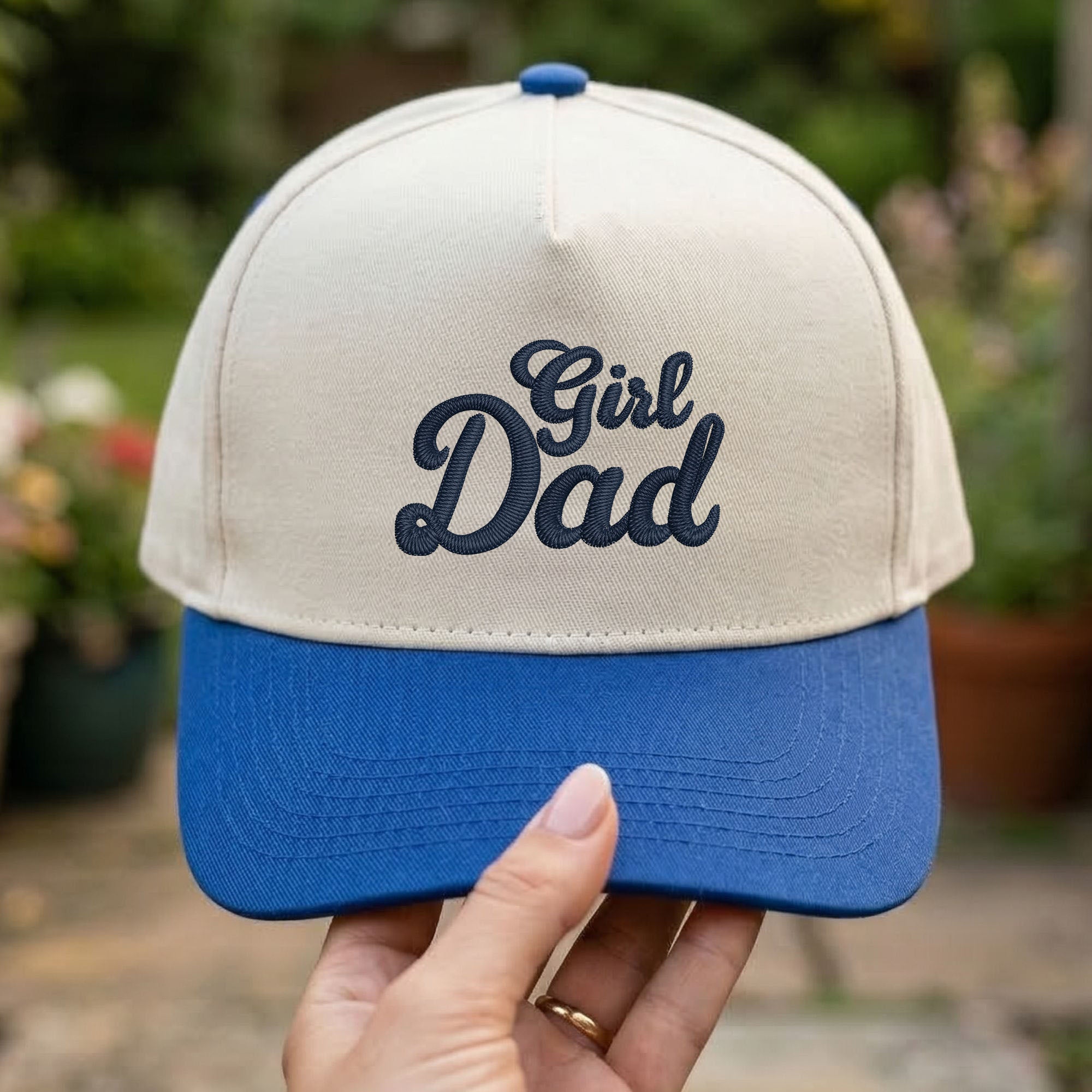 Custom Embroidered Girl Dad Snapback Hat