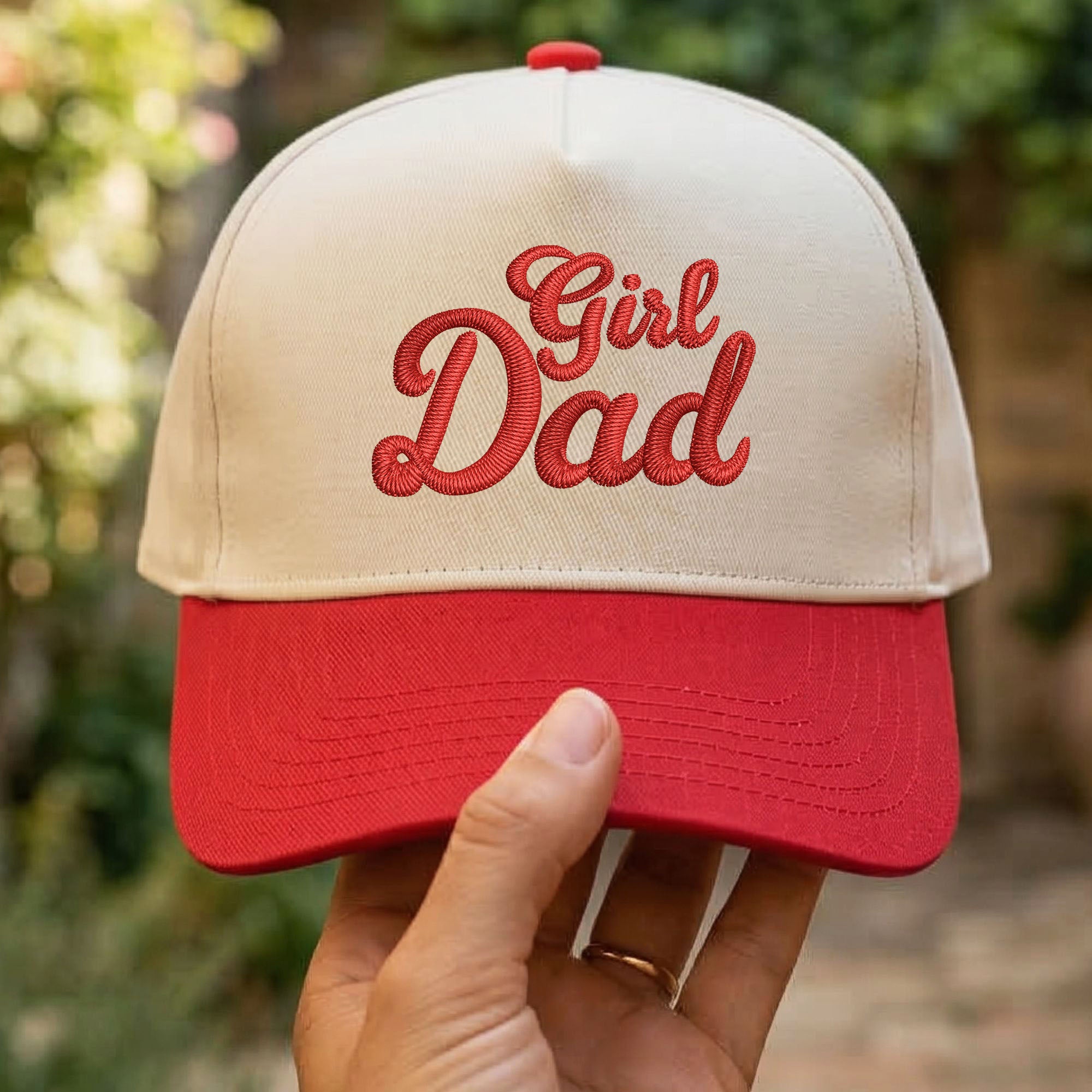 Custom Embroidered Girl Dad Snapback Hat